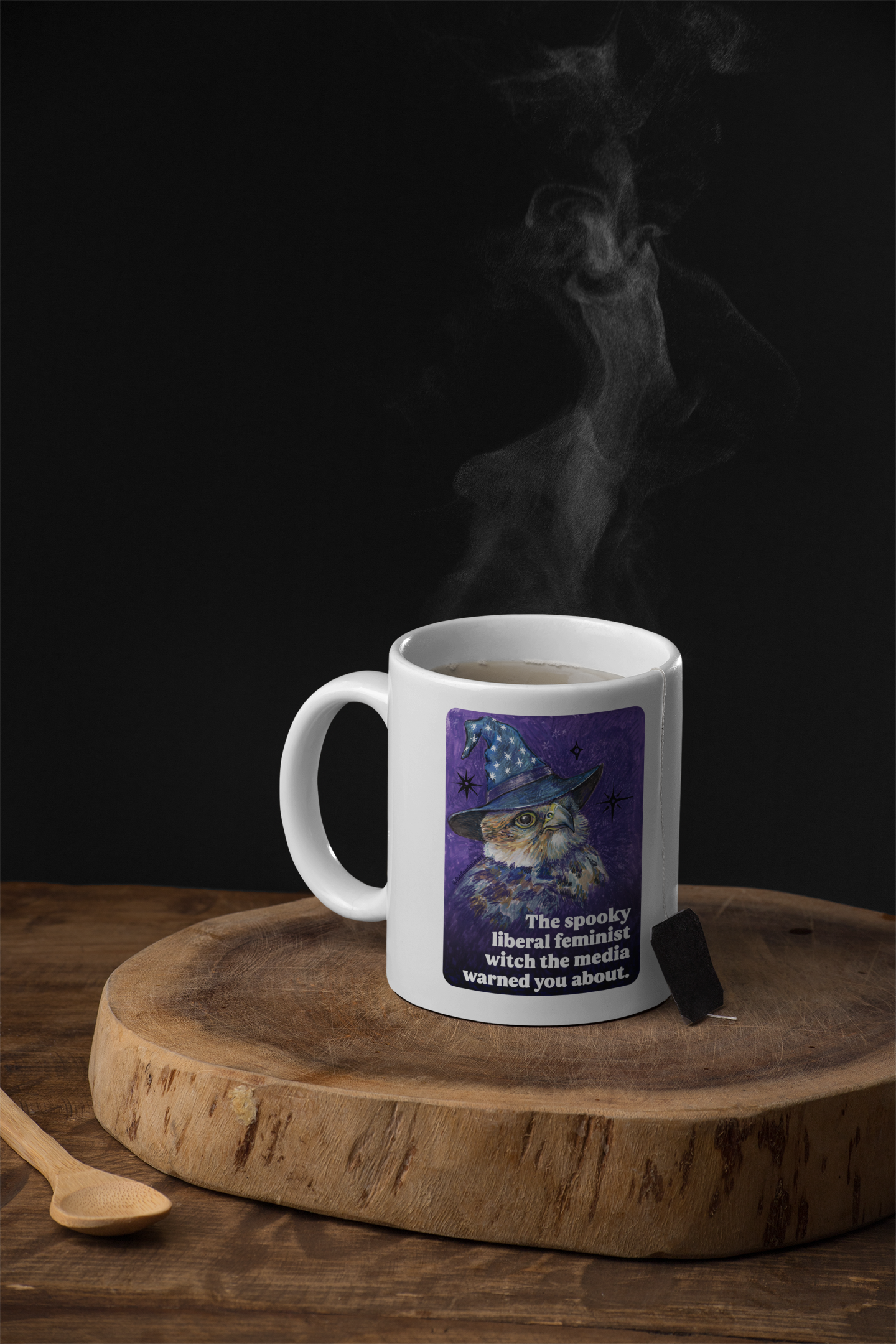 The spooky liberal feminist witch the media warned you about: feminist mug