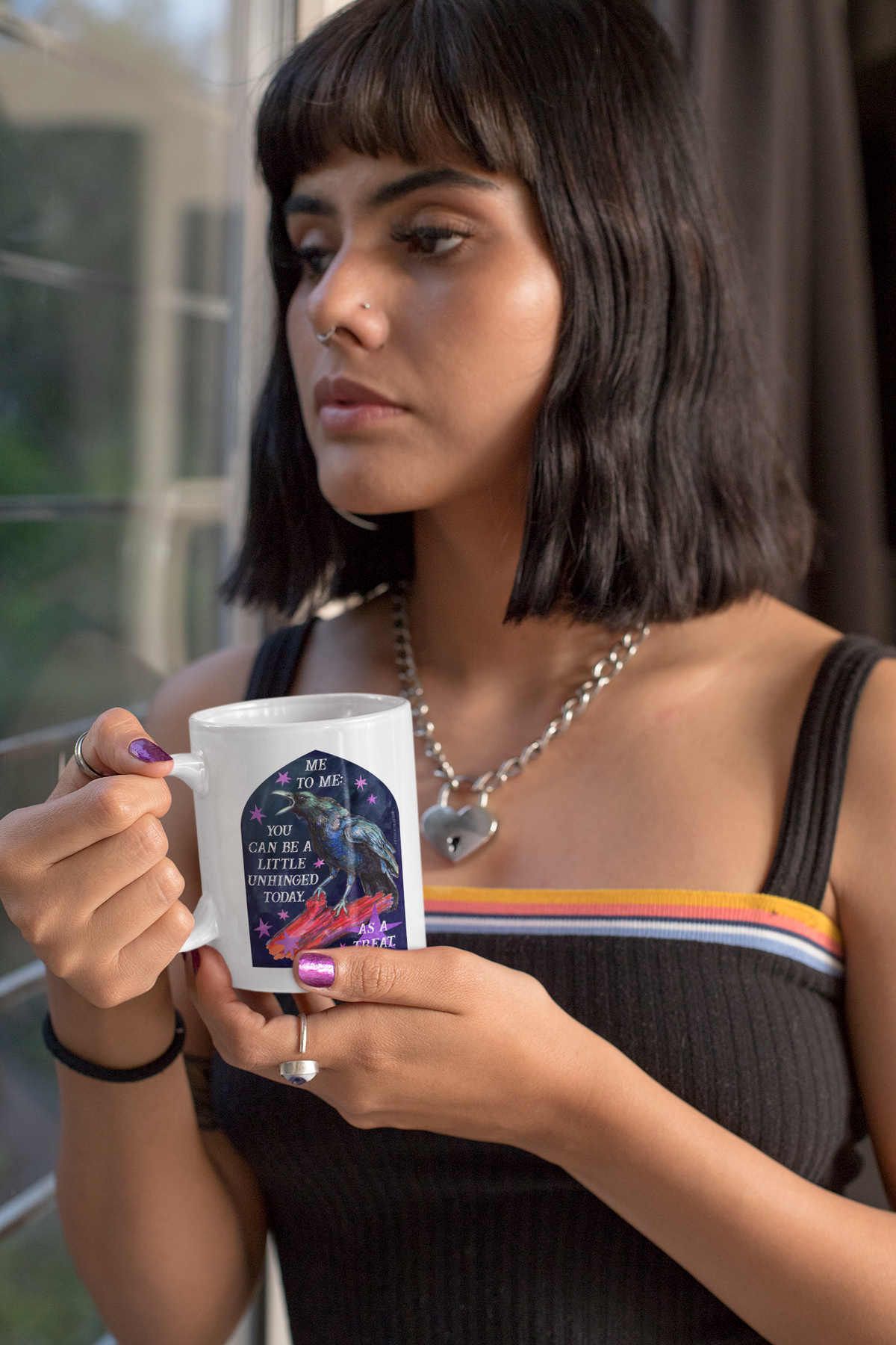 me to me: you can be a little unhinged today. as a treat: feminist mug