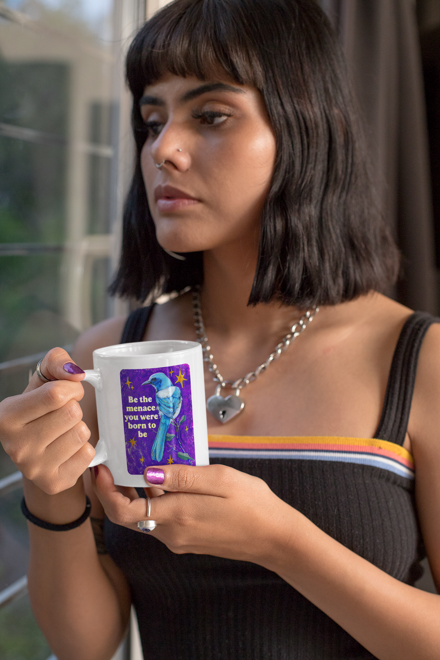 Be the menace you were born to be: feminist mug