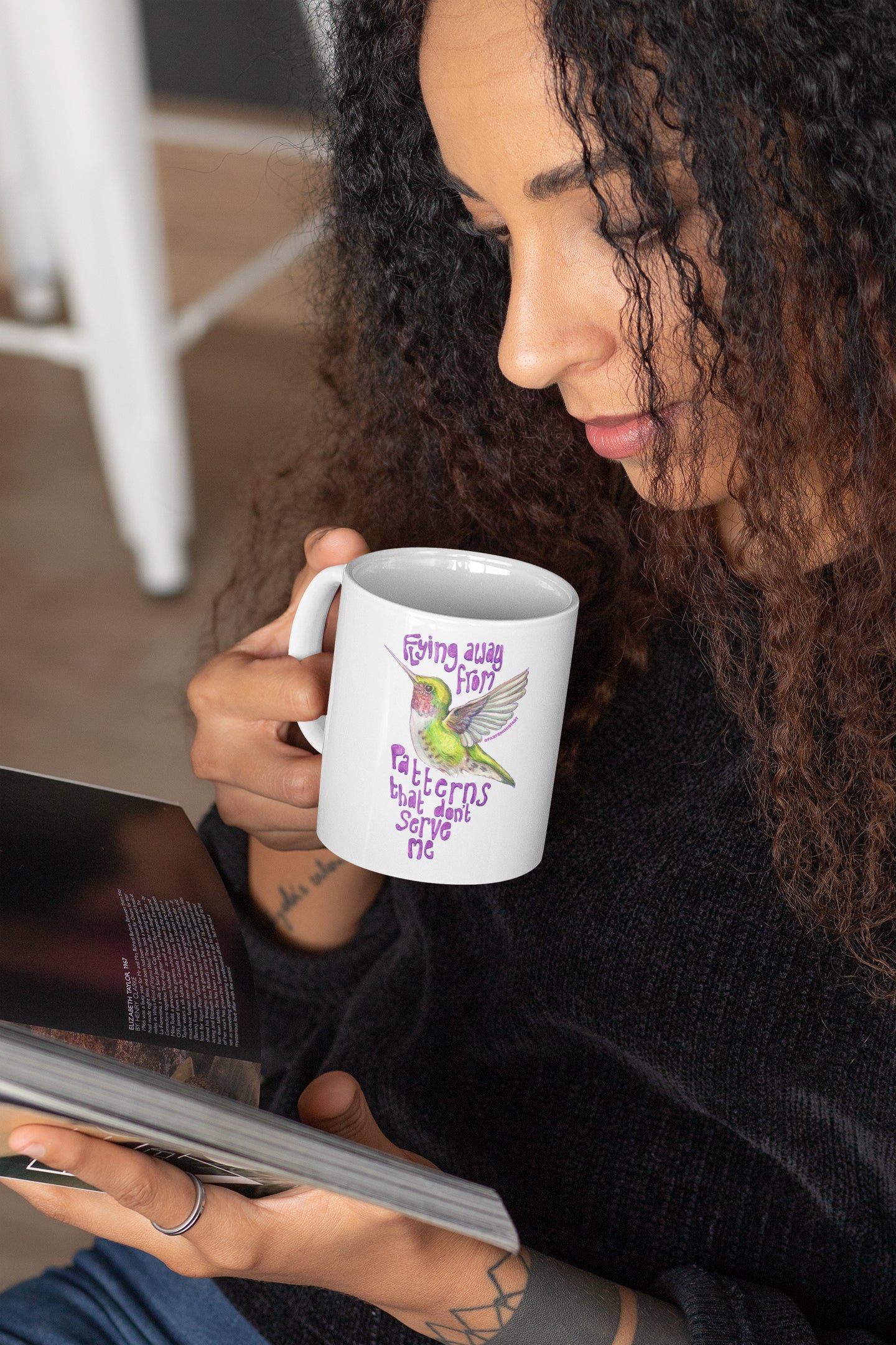 Flying Away From Patterns That Don't Serve Me: Mental Health Mug