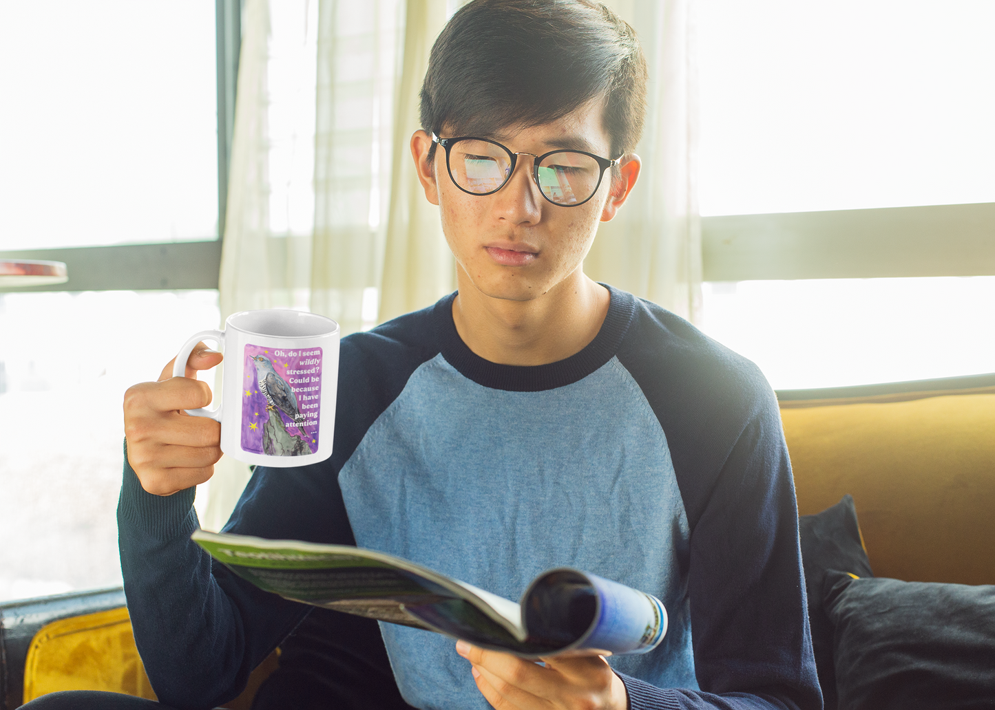 Oh, do I seem wildly stressed? Could be because I have been paying attention: feminist mug