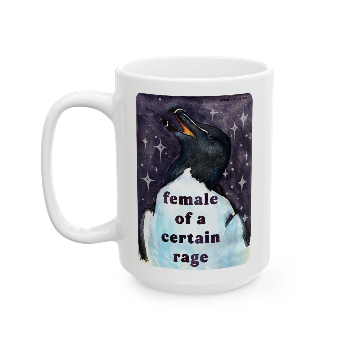 female of a certain rage: feminist mug