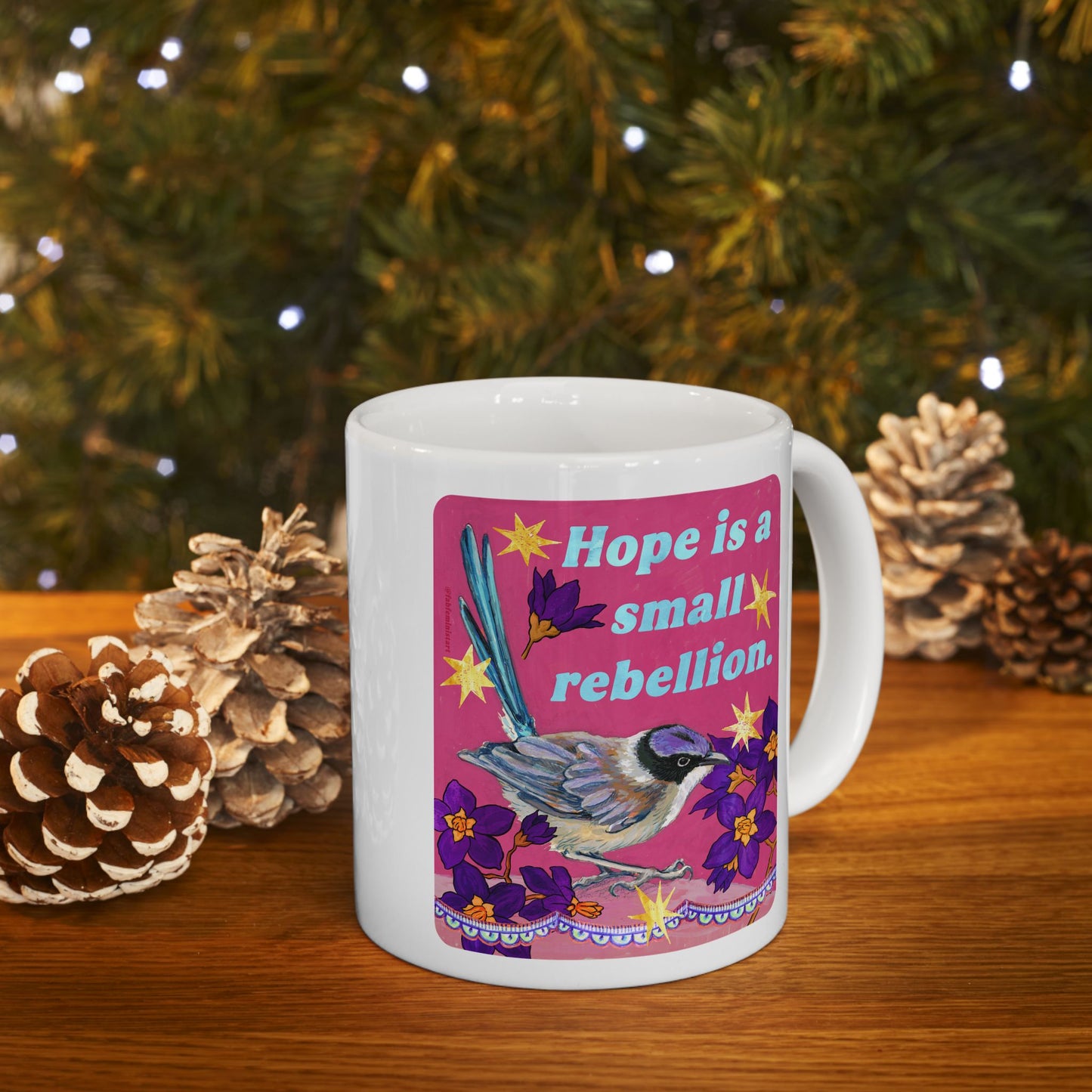Hope is a small rebellion: feminist mug