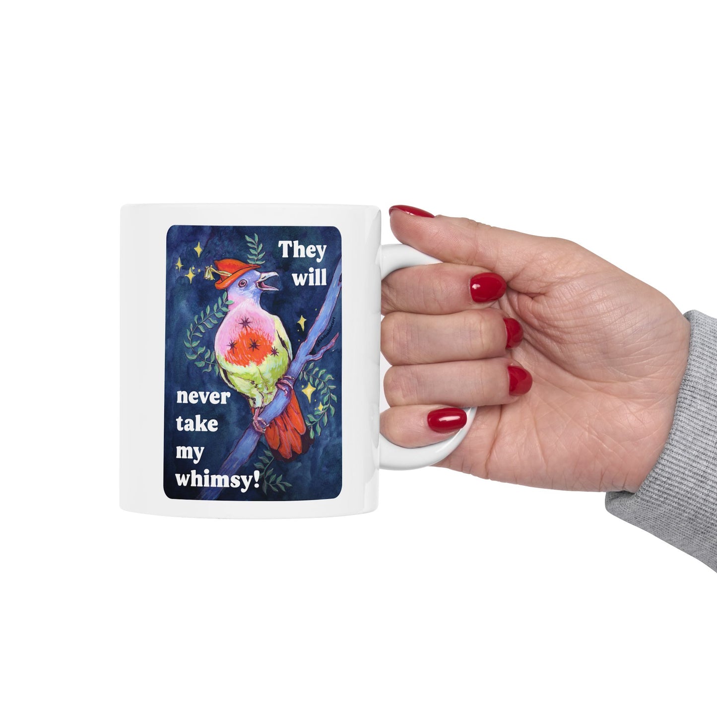 They will never take my whimsy: feminist mug