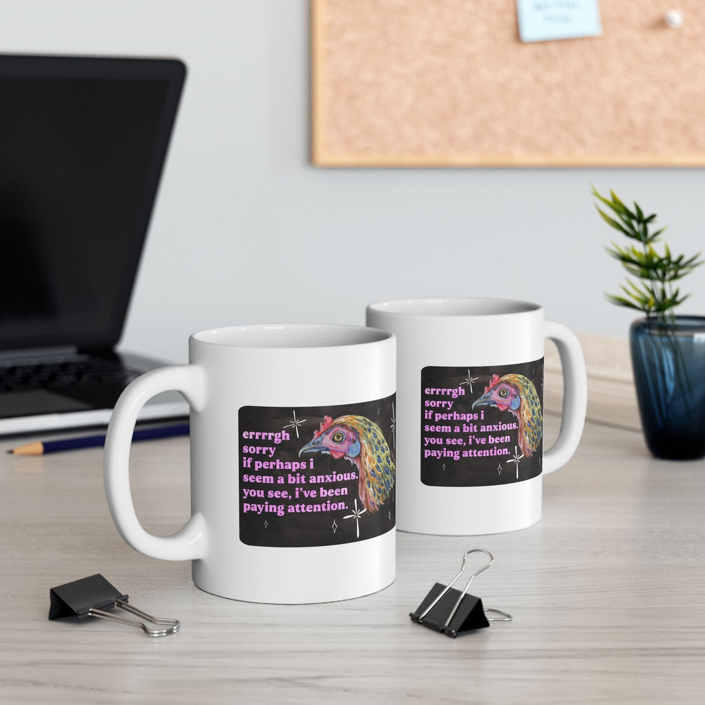 errrgh sorry if perhaps i seem a bit anxious. you see, i've been paying attention: feminist mug
