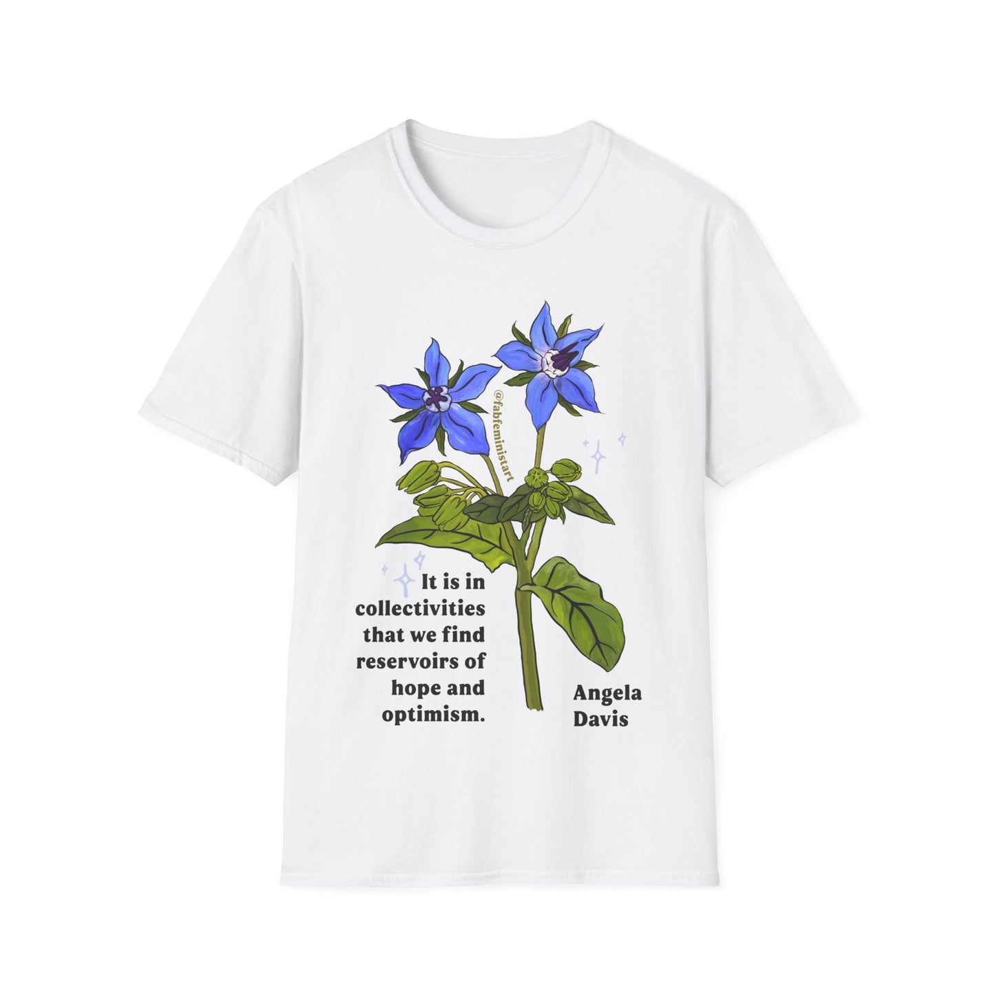 It is in collectivities that we find reservoirs of hope and optimism, Angela Davis: Feminist Shirt