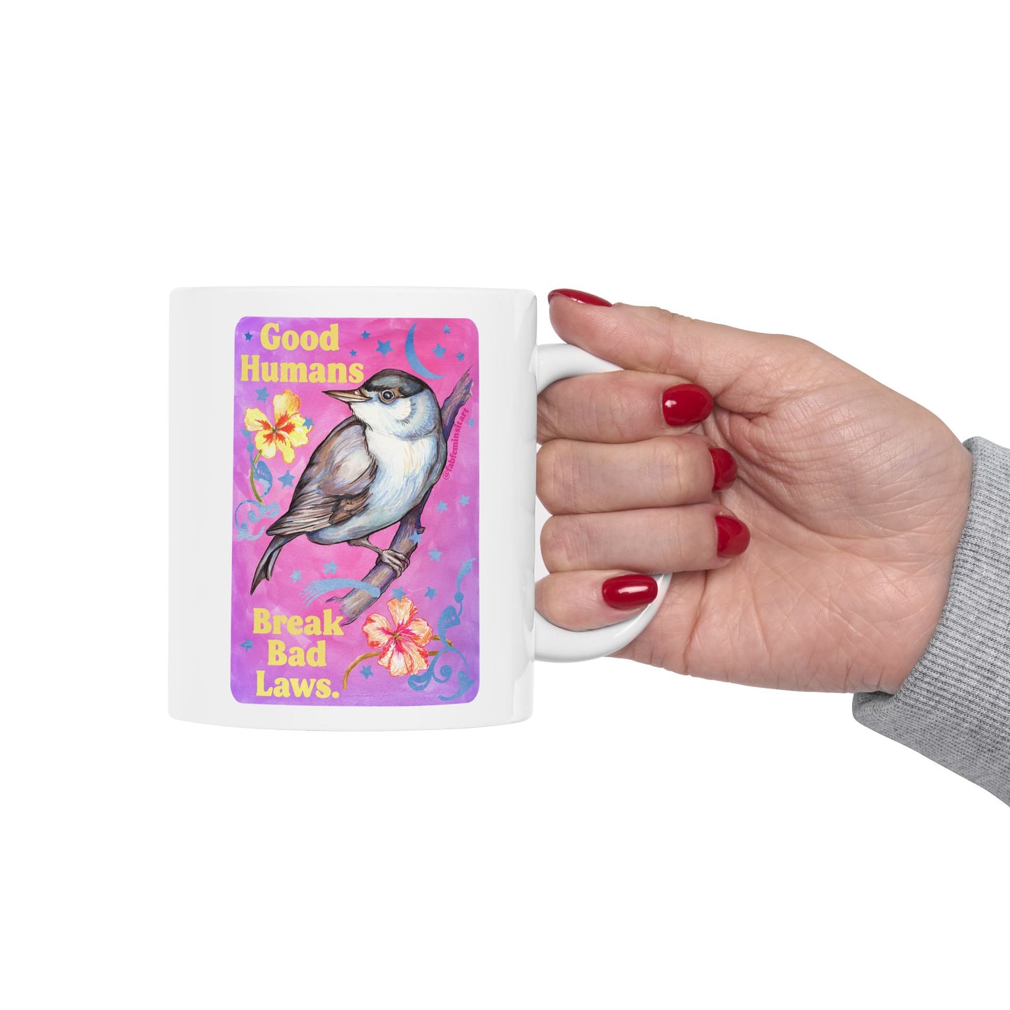 Good Humans Break Bad Laws: Feminist Mug