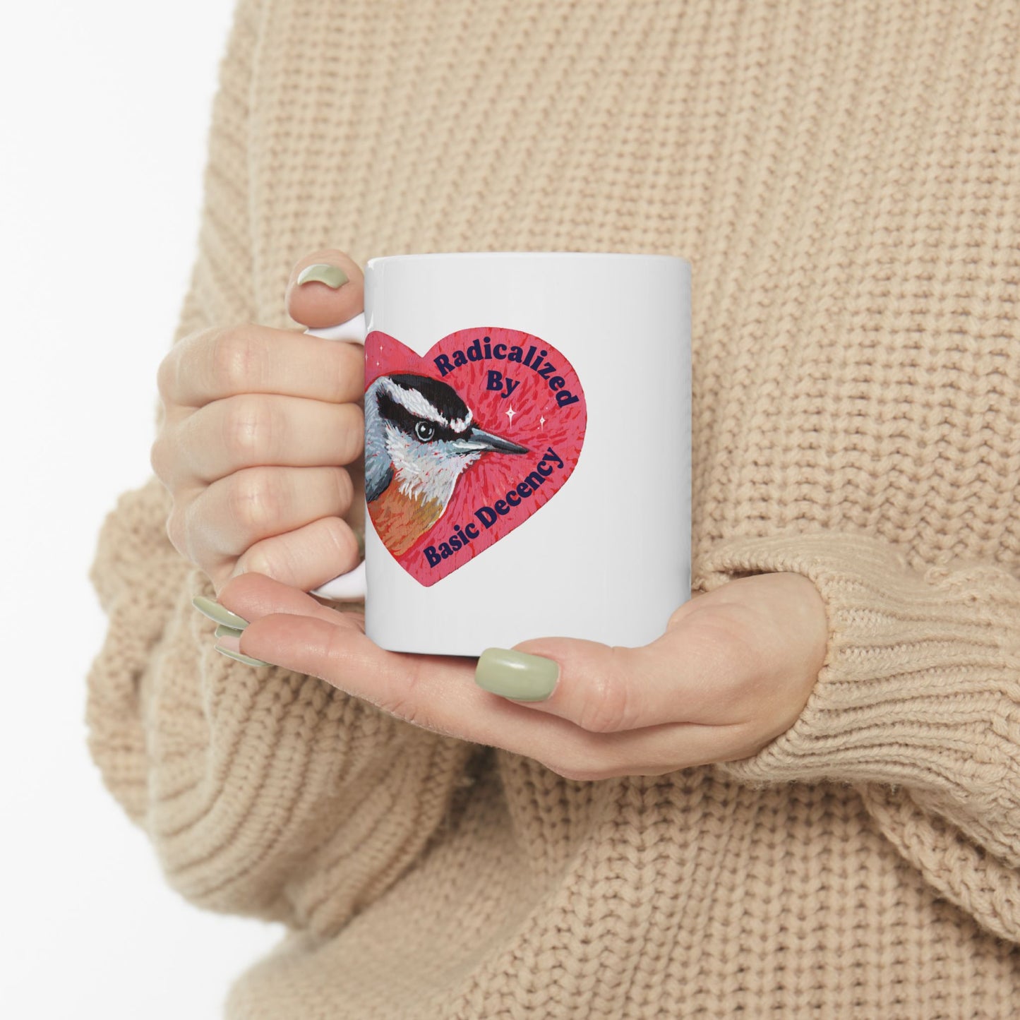 Radicalized By Basic Decency: feminist mug