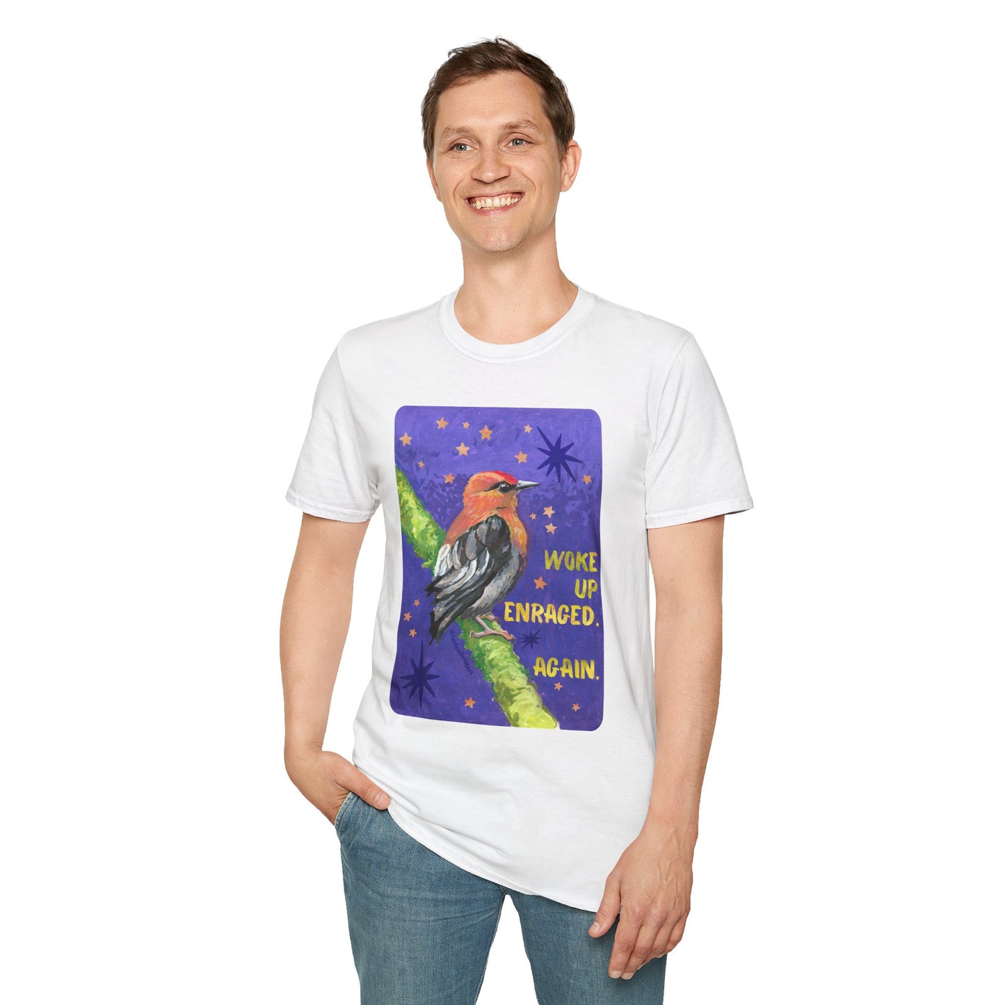 Woke Up Enraged Again: Feminist T-Shirt