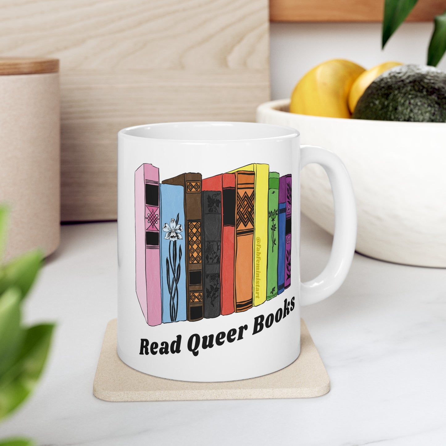 Read Queer Books: LGBTQ Pride Mug