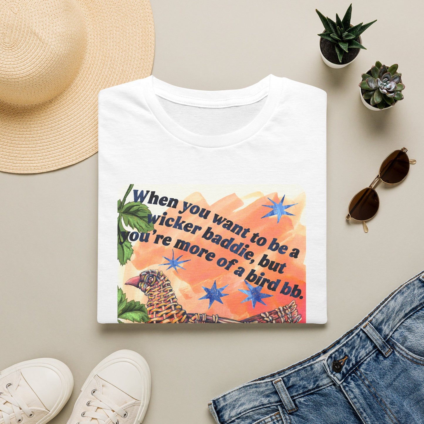 When you want to be a wicker baddie, but you’re more of a bird bb: feminist shirt