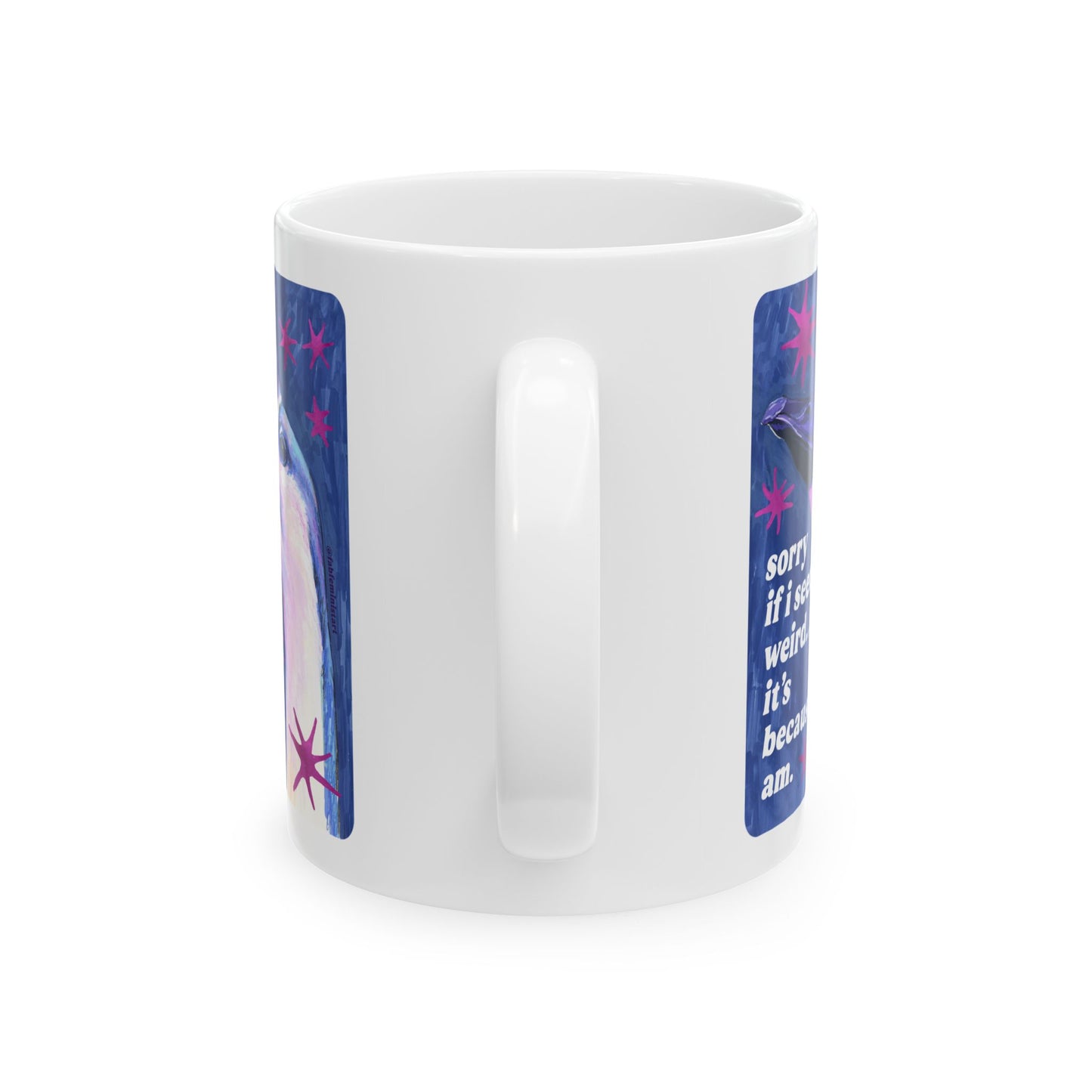 sorry if i seem weird... it's because i am: feminist mug