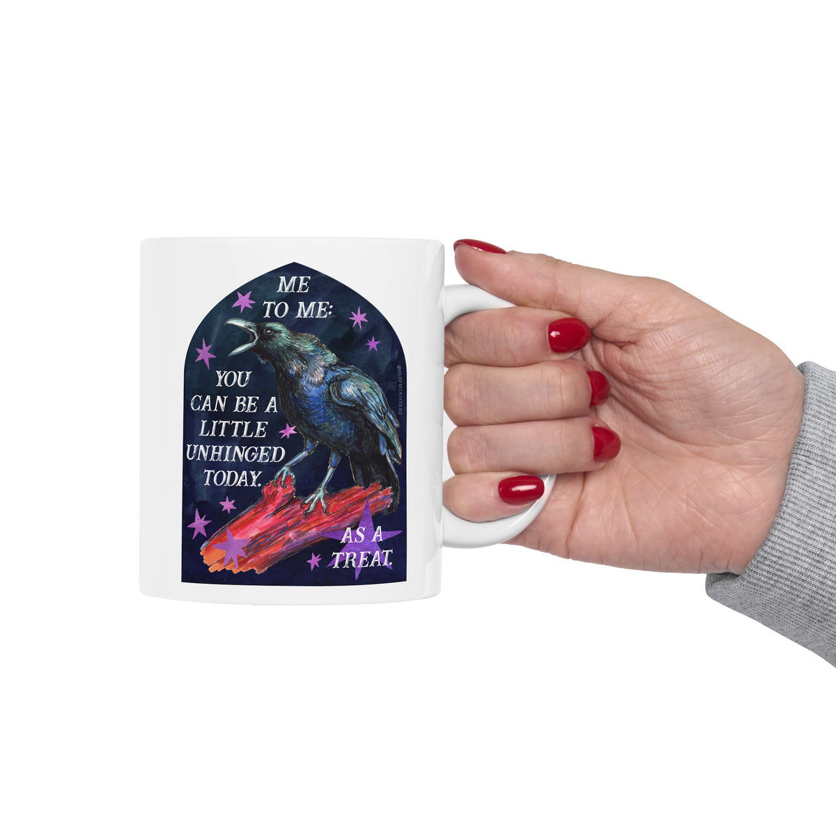 me to me: you can be a little unhinged today. as a treat: feminist mug