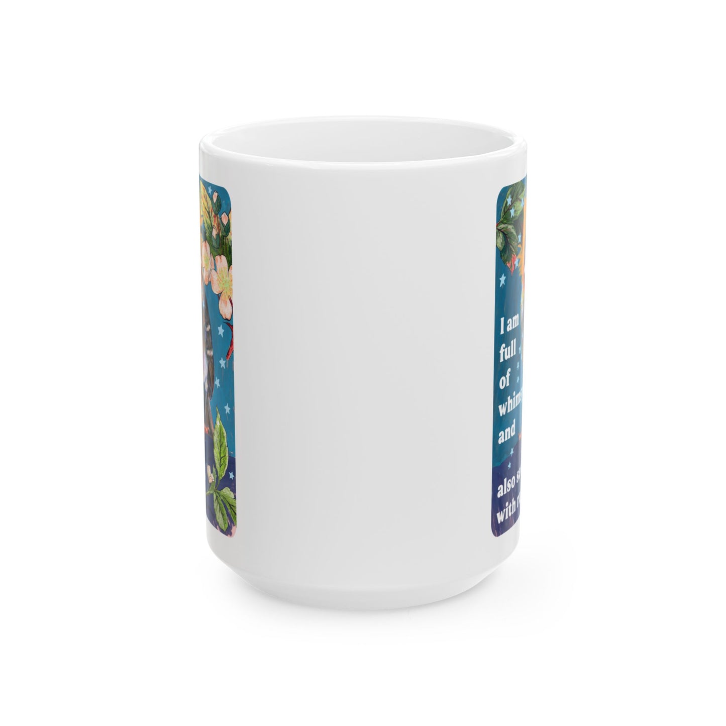I am full of whimsy and also seething with rage: feminist mug