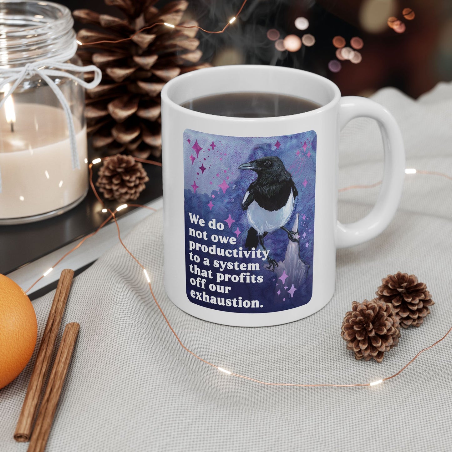 Feminist Mug — We do not owe productivity to a system that profits off our exhaustion