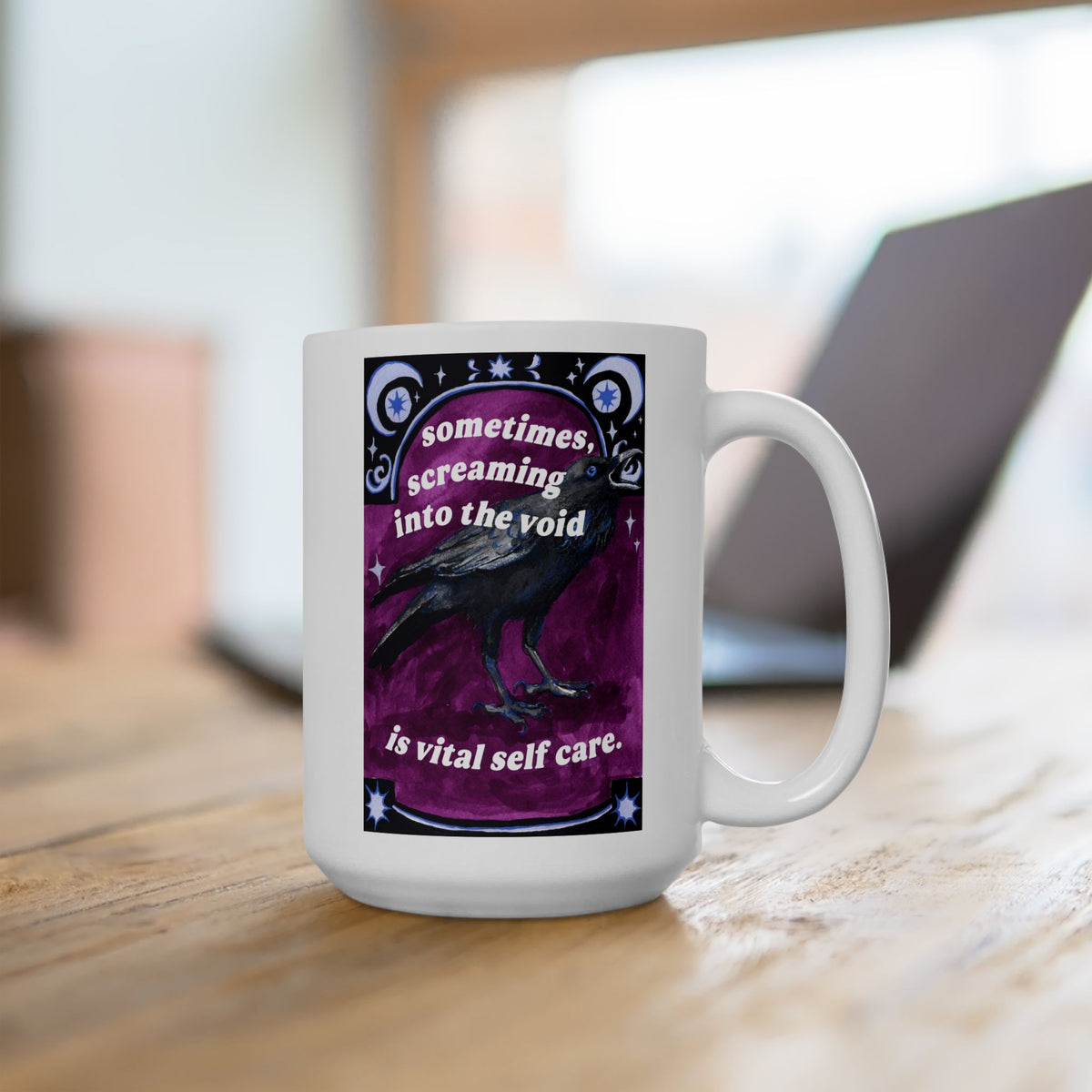 Sometimes Screaming Into The Void Is Vital Self Care: Feminist Mug
