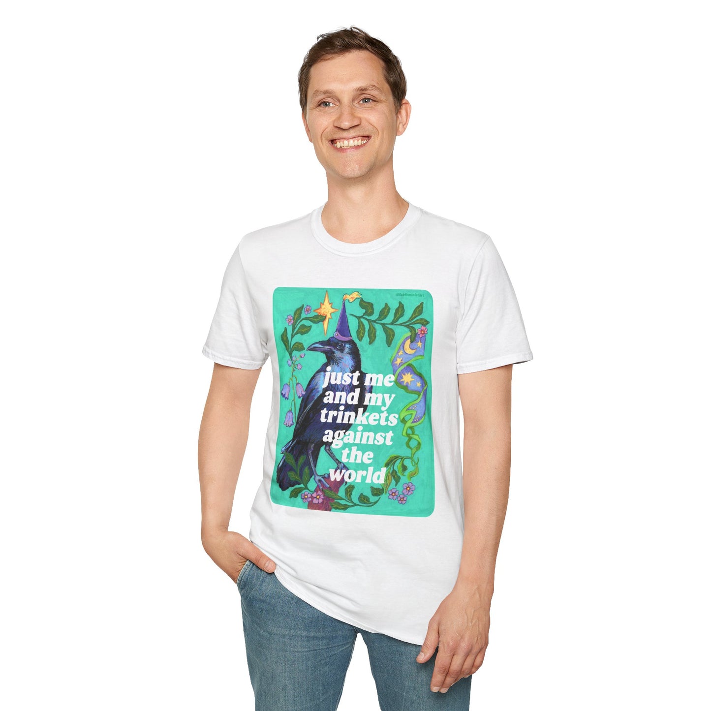 Just Me and My Trinkets Against the World: feminist shirt