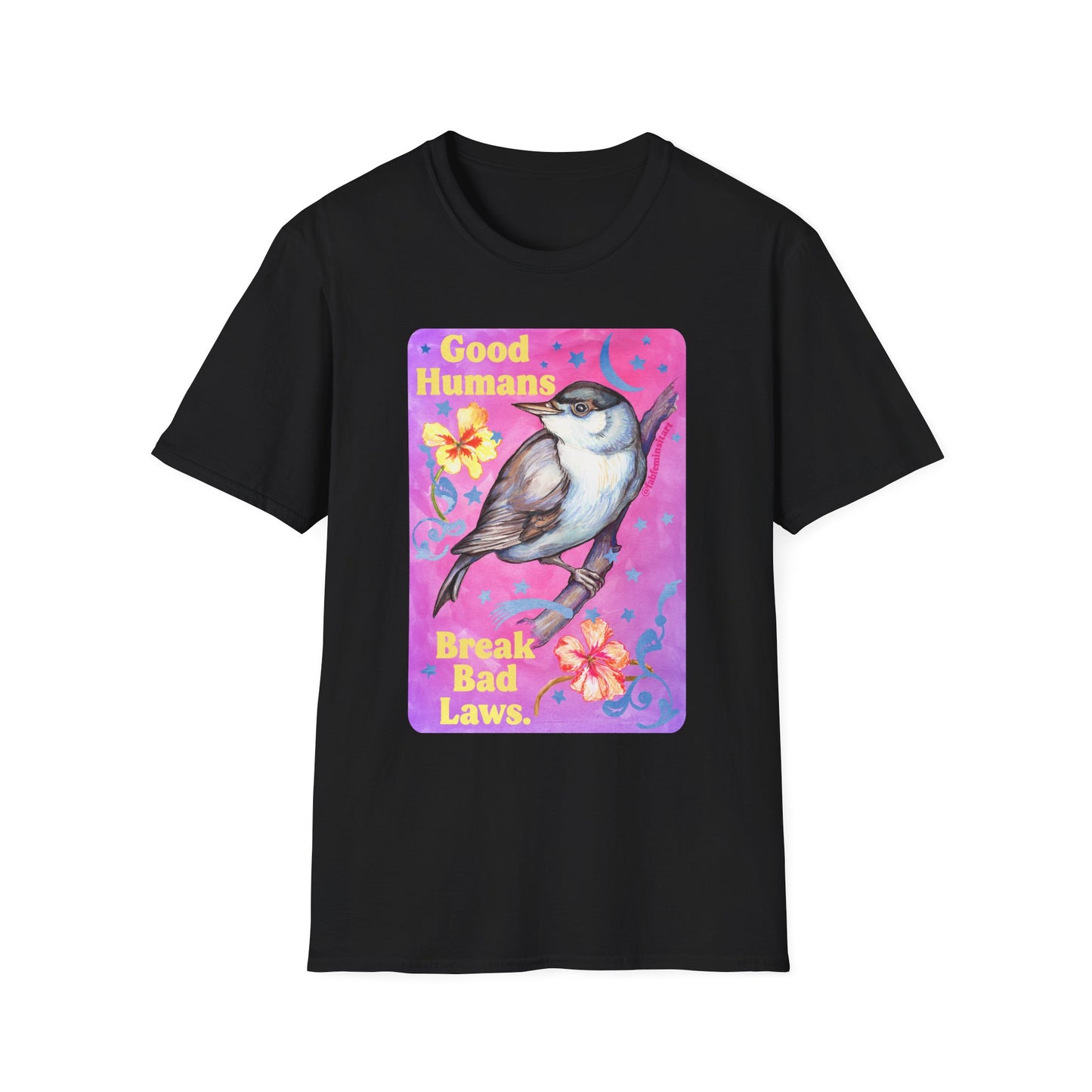 Good Humans Break Bad Laws: feminist shirt