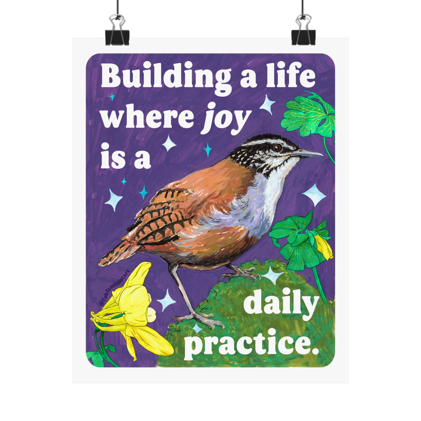 Building a Life Where Joy Is a Daily Practice: Feminist Art Print