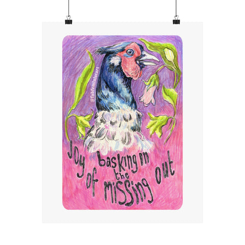 Basking In The Joy Of Missing Out: Mental Health Art Print