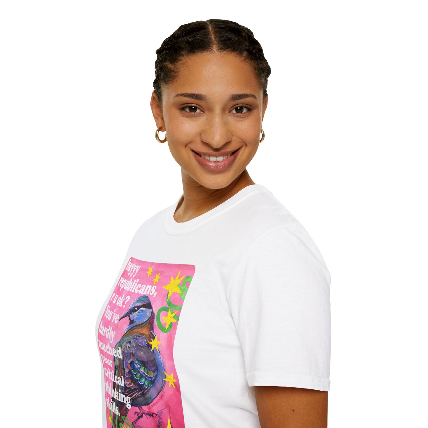 heyyy republicans, r u ok? You've hardly touched your critical thinking skills: feminist shirt