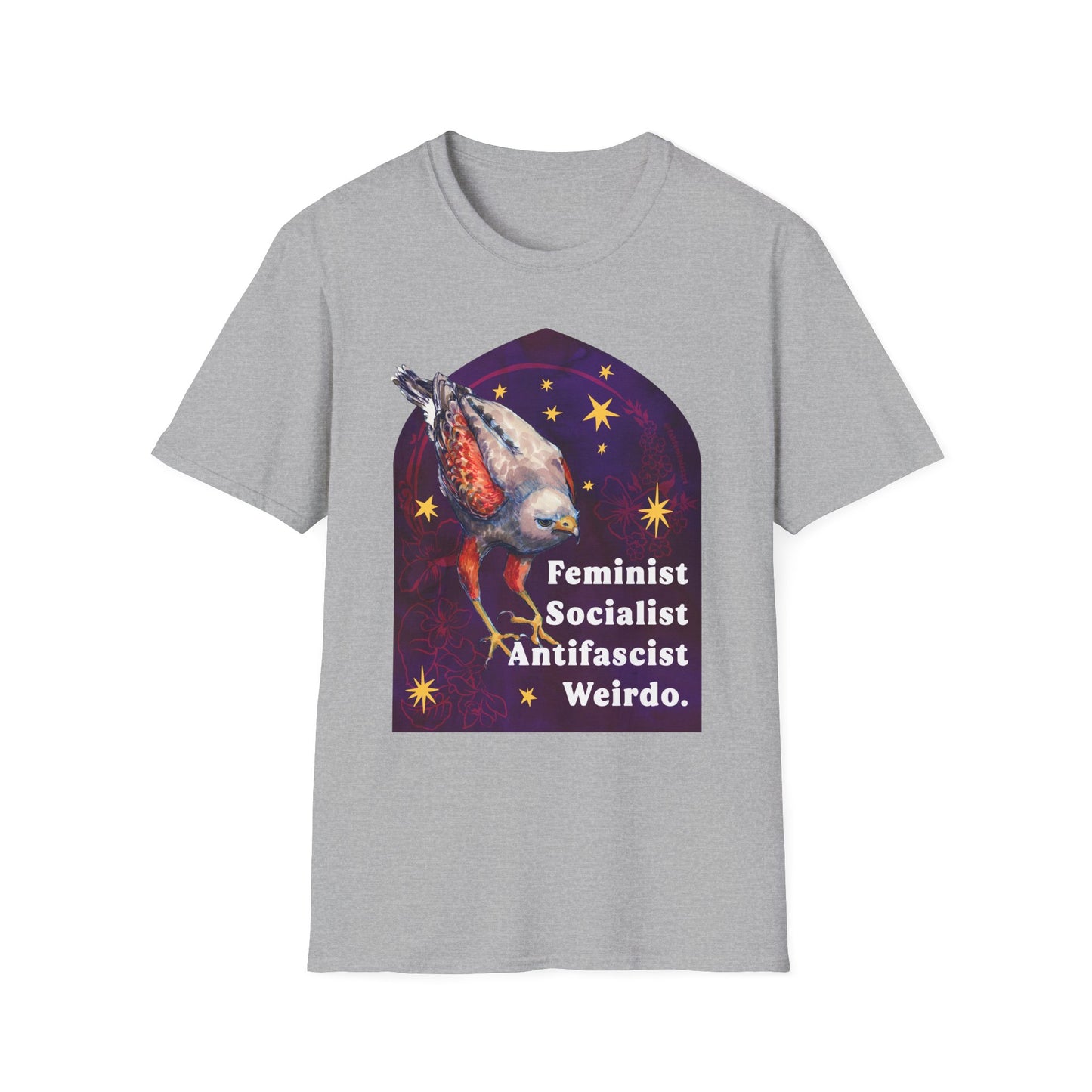 Feminist Socialist Antifascist Weirdo: feminist shirt