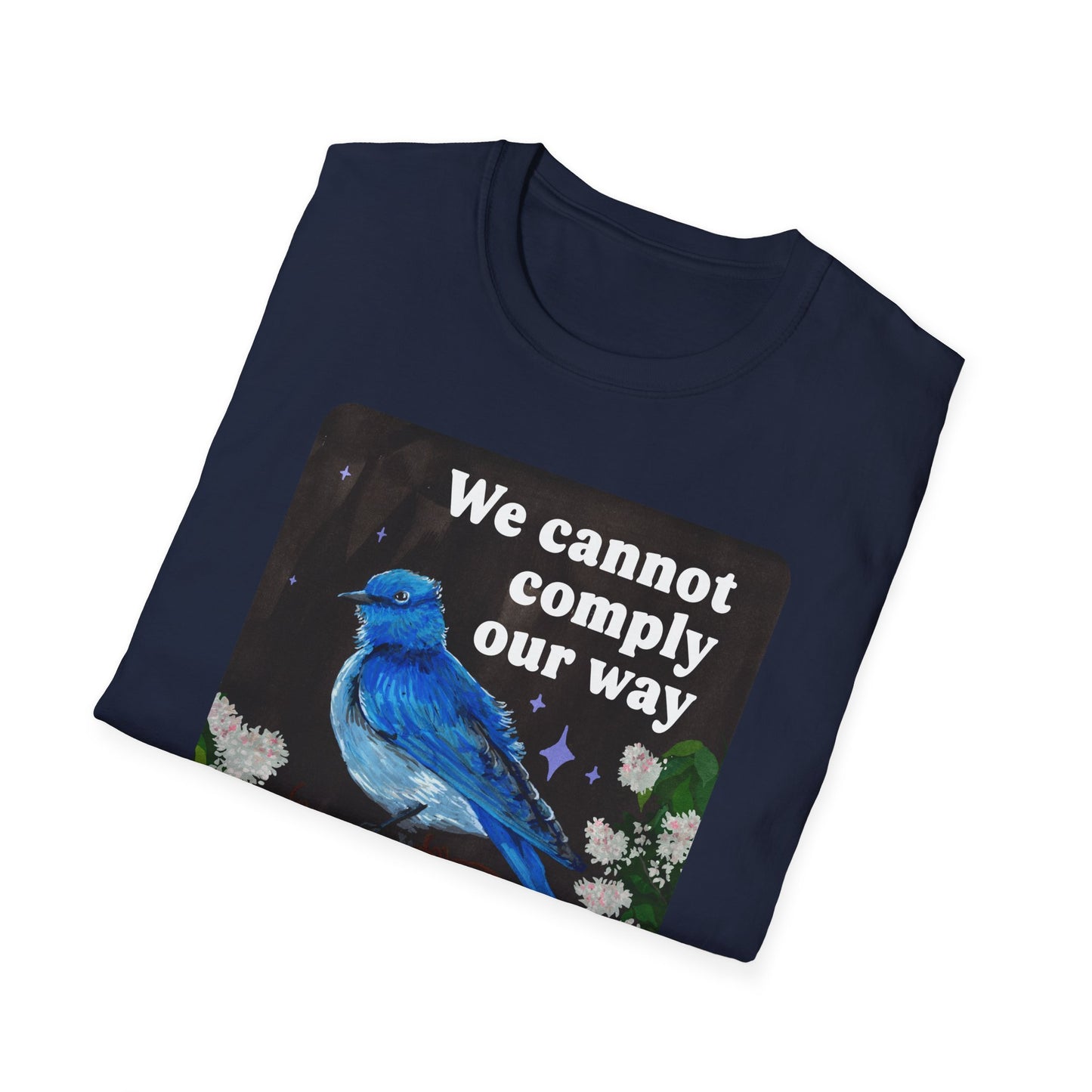 We cannot comply our way out of fascism: feminist shirt