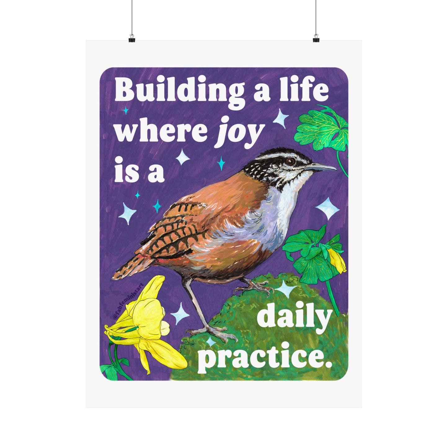 Building a Life Where Joy Is a Daily Practice: Feminist Art Print