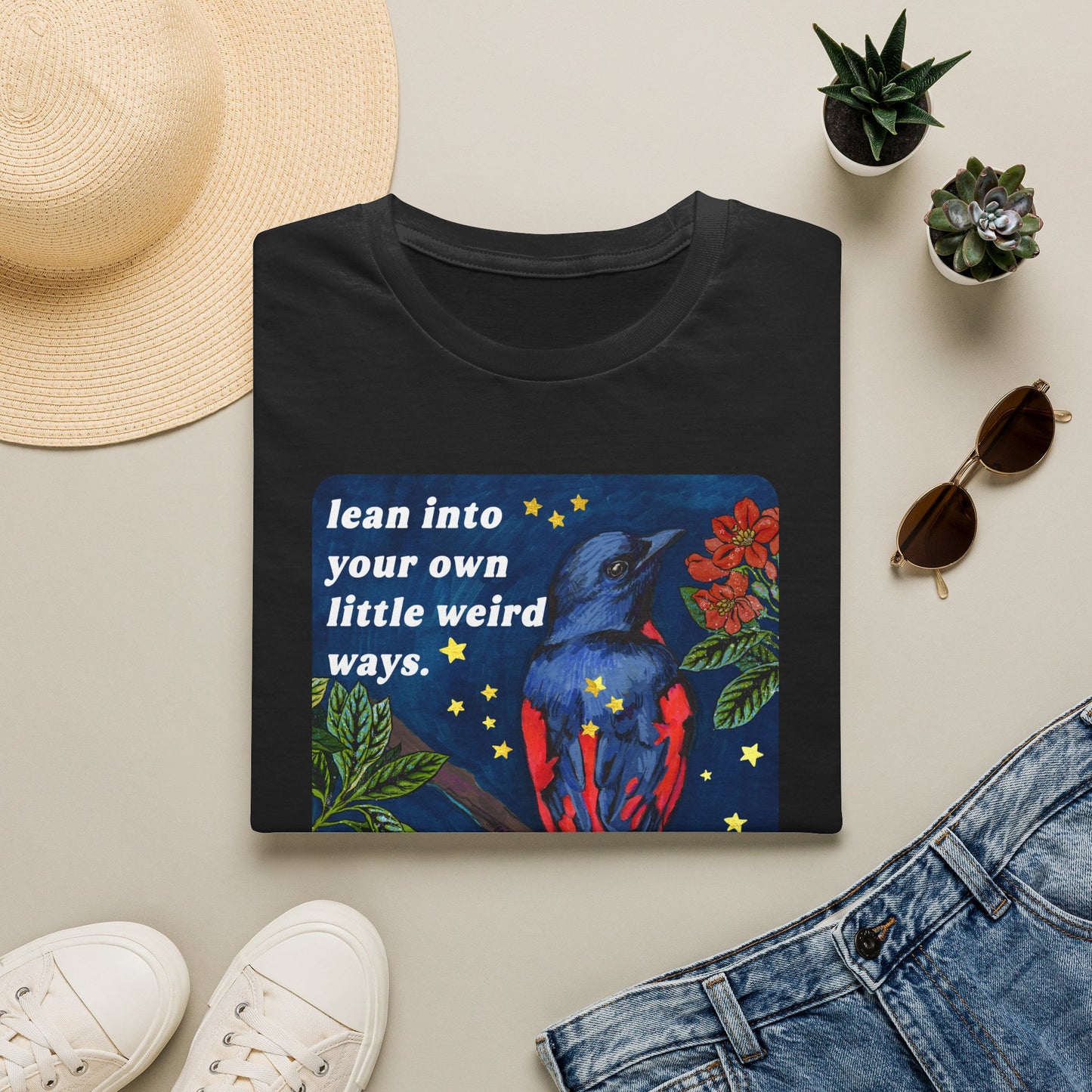 Lean Into Your Own Little Weird Ways: feminist shirt