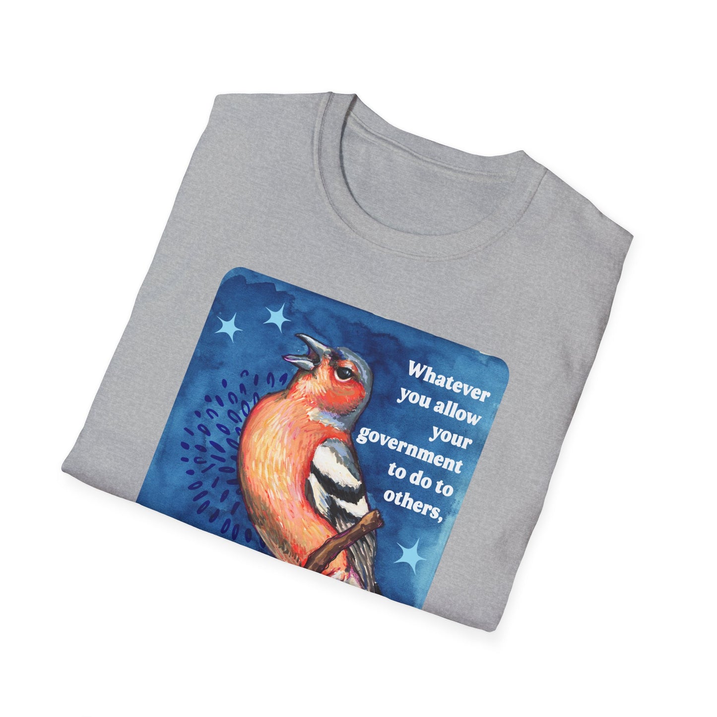 Whatever you allow your government to do to others, they will eventually do to you: feminist shirt