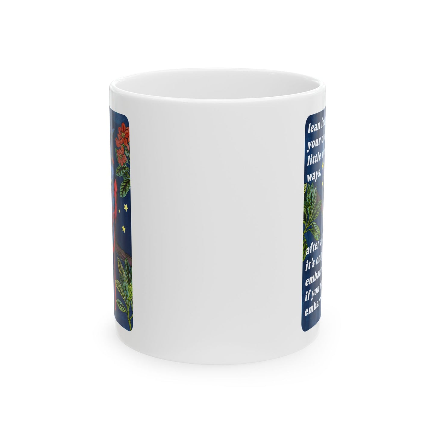 lean into your own little weird ways: feminist mug