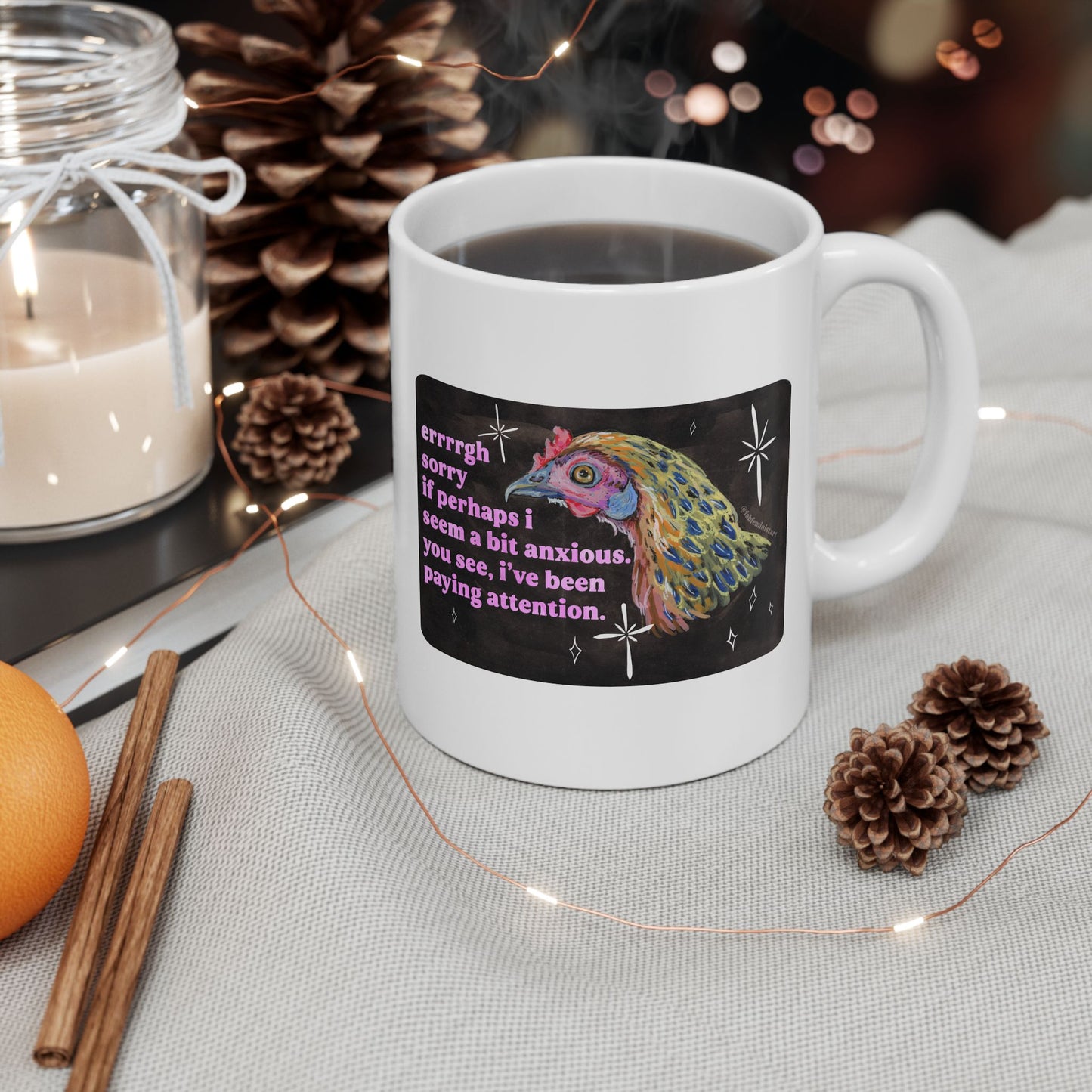 errrgh sorry if perhaps i seem a bit anxious. you see, i've been paying attention: feminist mug