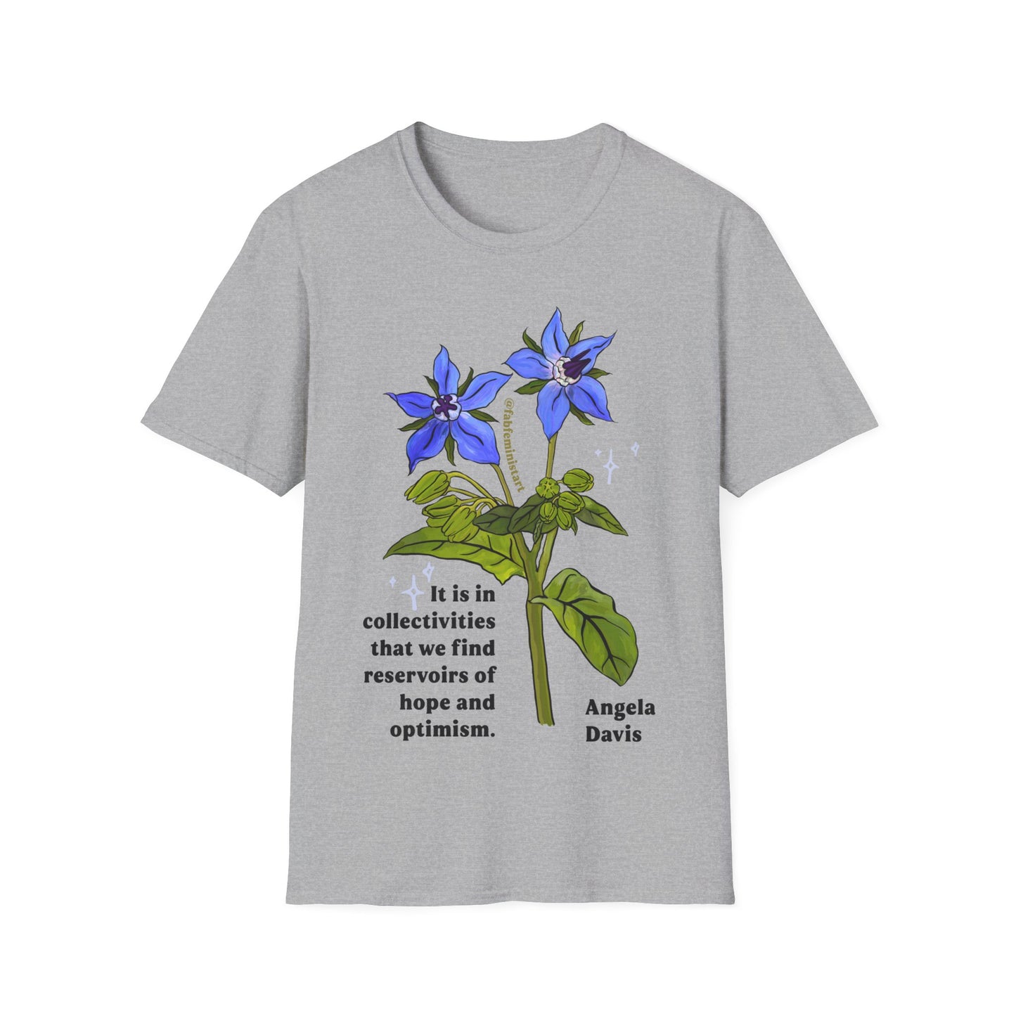 It is in collectivities that we find reservoirs of hope and optimism, Angela Davis: Feminist Shirt