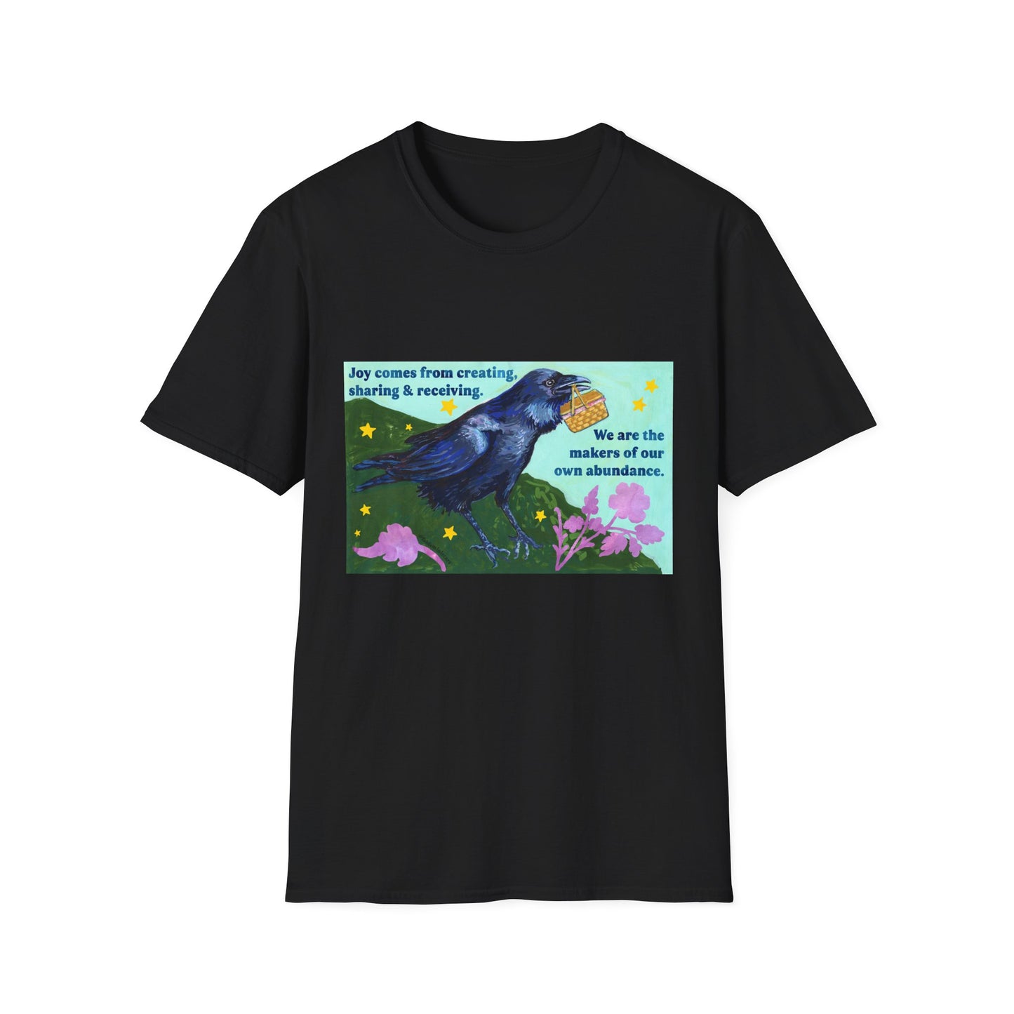 Joy comes from creating, sharing & receiving: feminist shirt