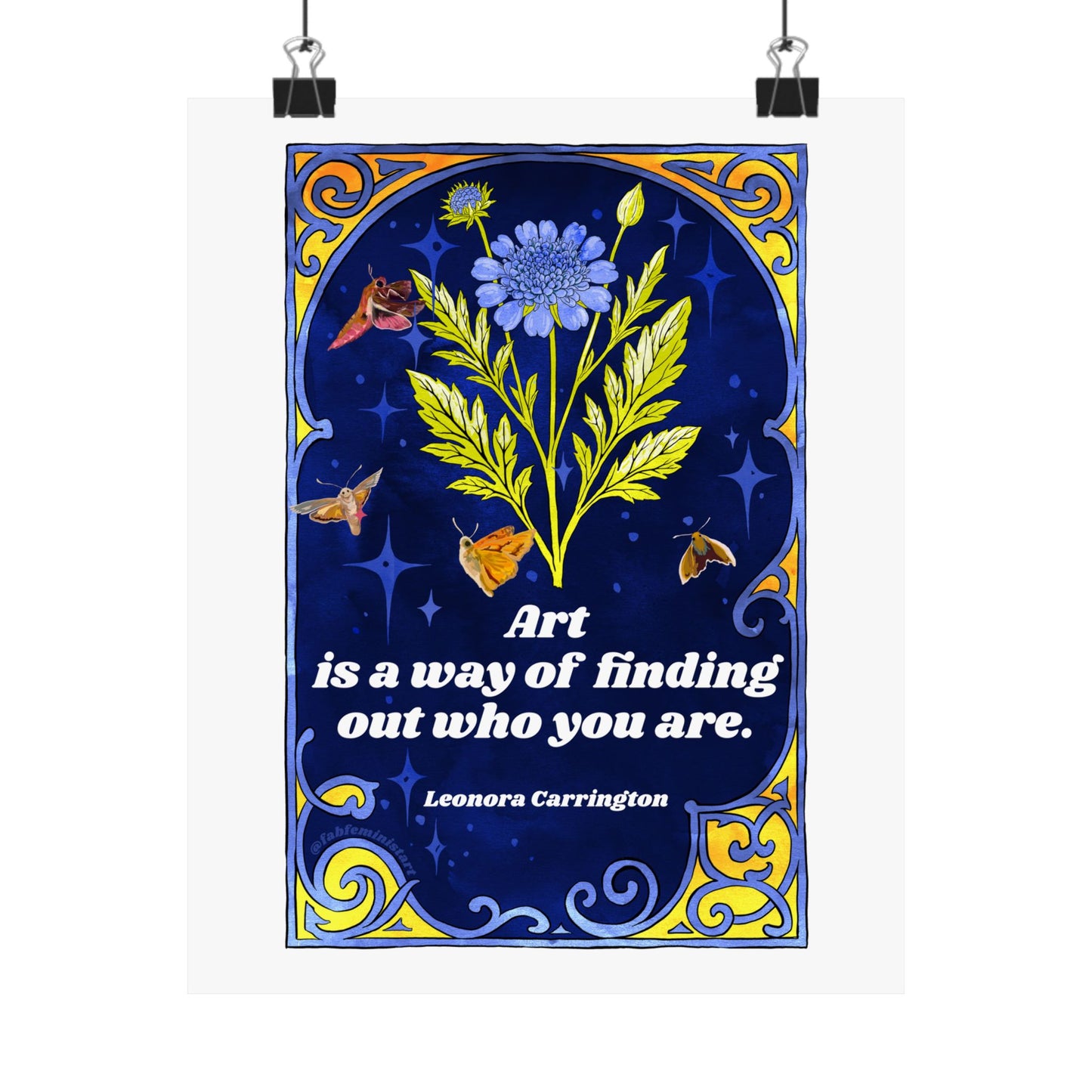Art is a way of finding out who you are, Leonora Carrington: feminist art print