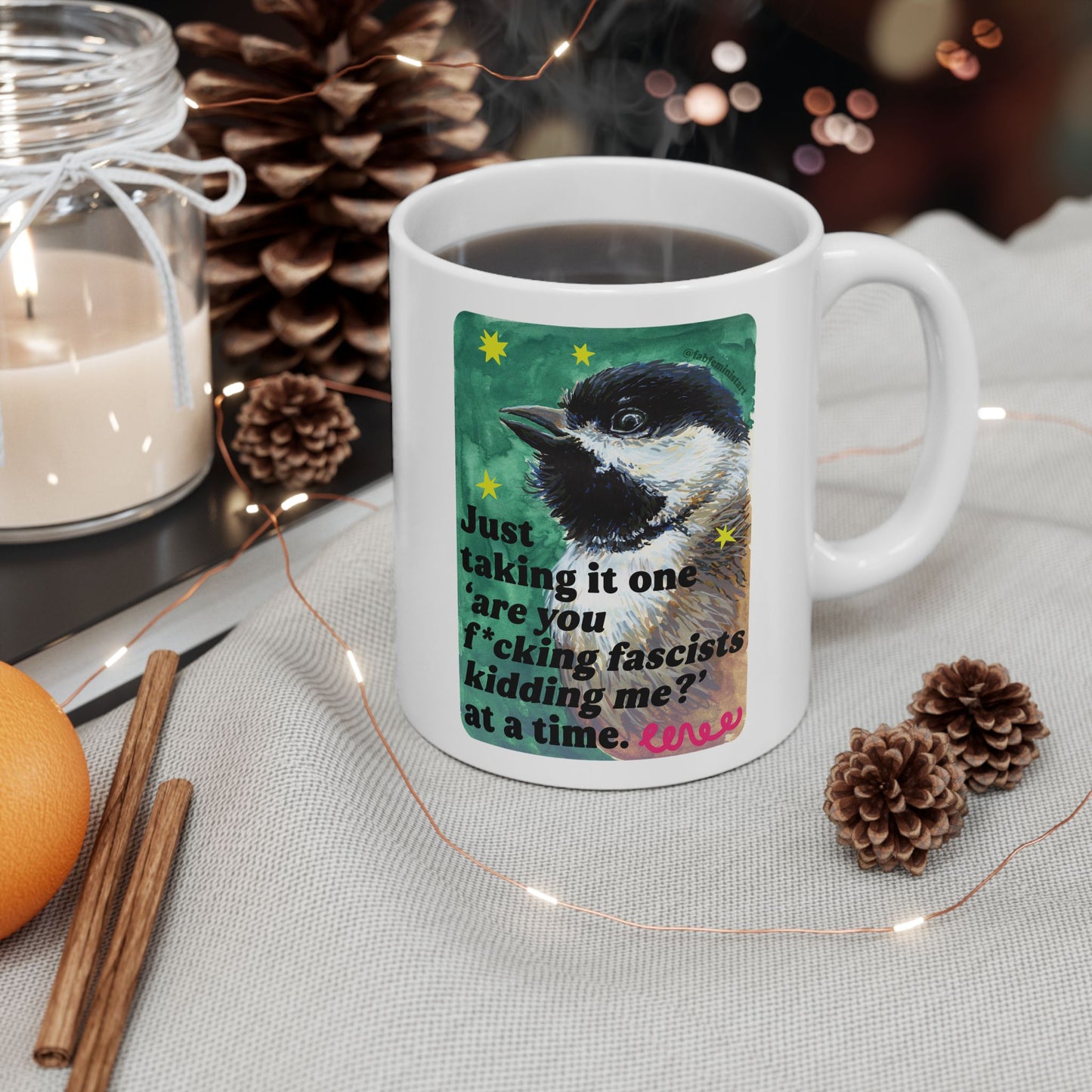 Just taking it one 'are you f*cking fascists kidding me?' at a time: Feminist Mug
