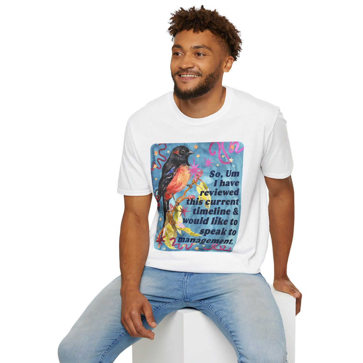 So Um I have reviewed this current timeline & would like to speak to management: feminist shirt