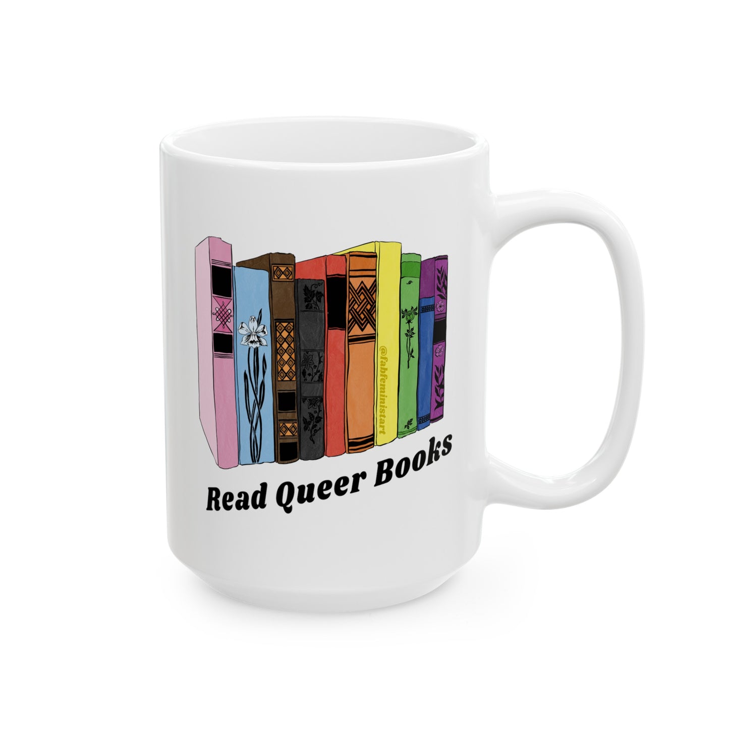 Read Queer Books: LGBTQ Pride Mug