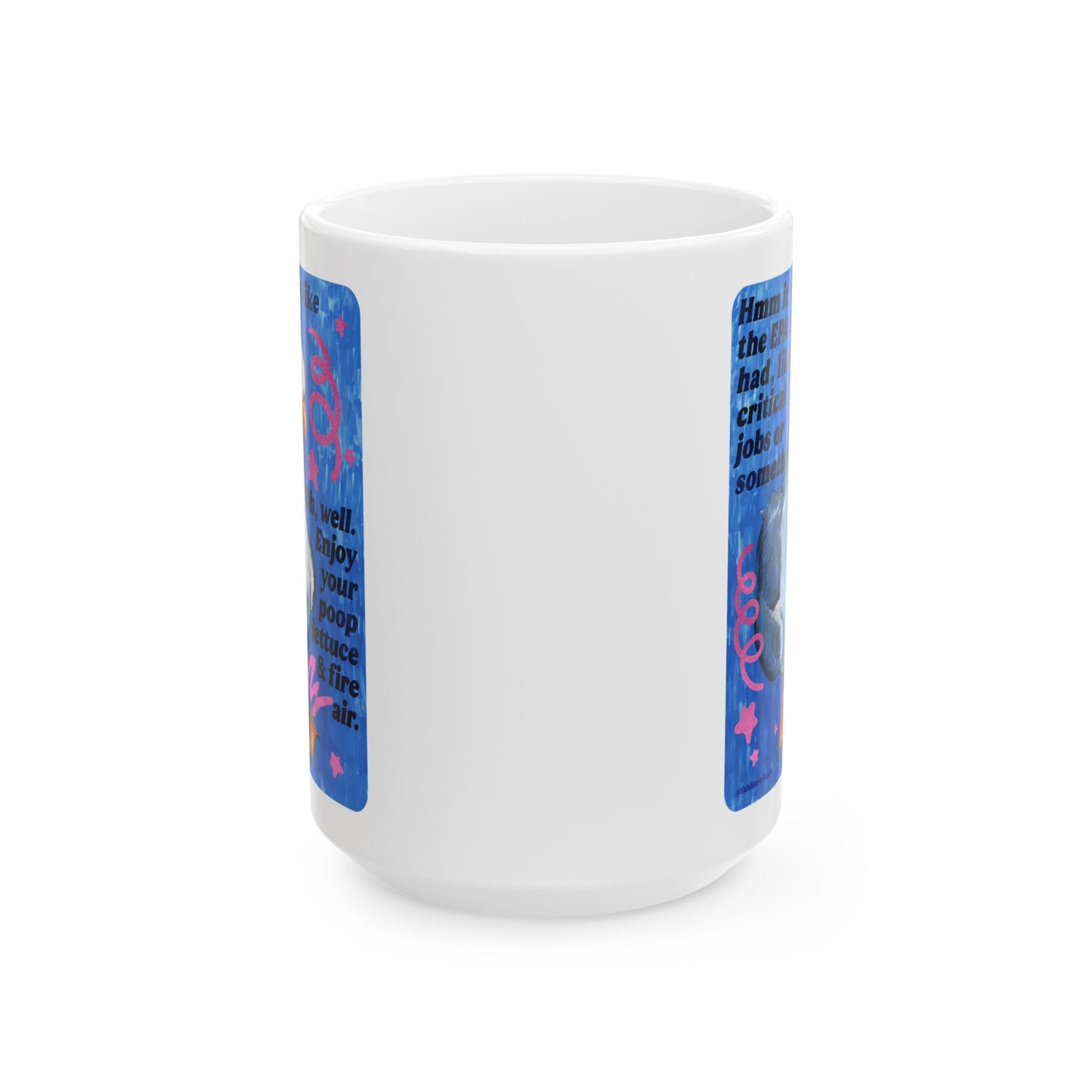 Hmm it's almost like the EPA & FDA had, like, critical jobs or something: feminist mug