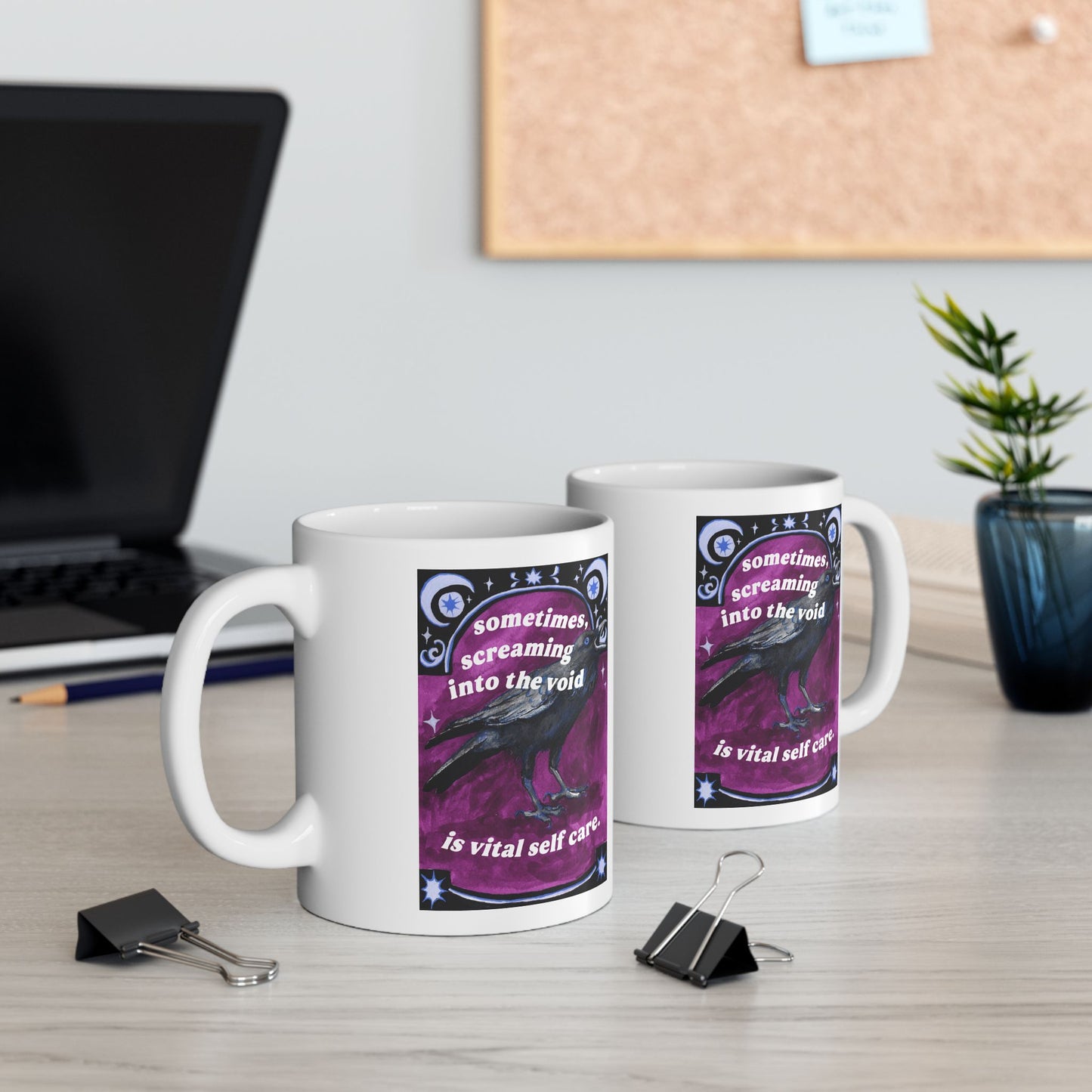 Sometimes Screaming Into The Void Is Vital Self Care: Feminist Mug