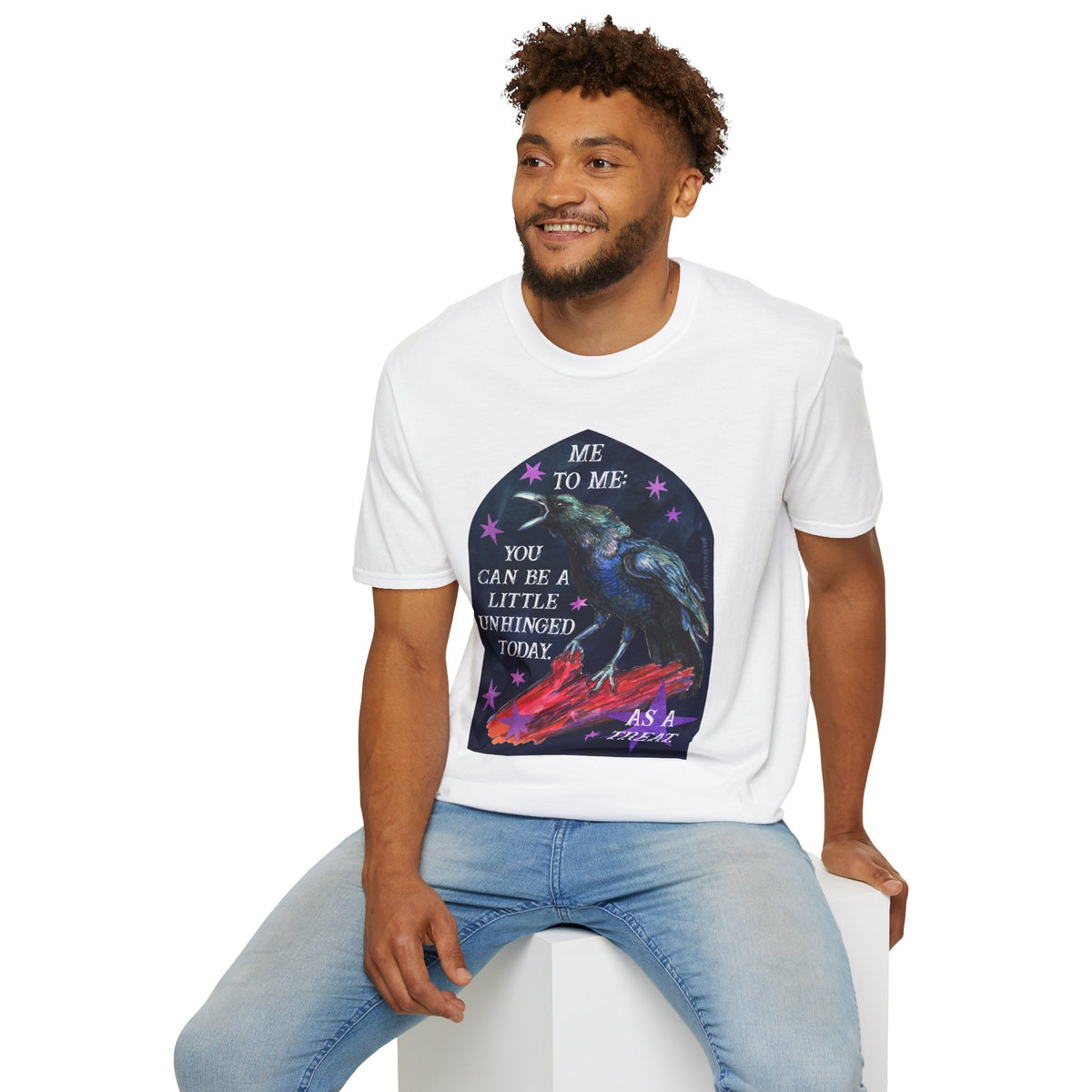 me to me: you can be a little unhinged today. as a treat: feminist shirt