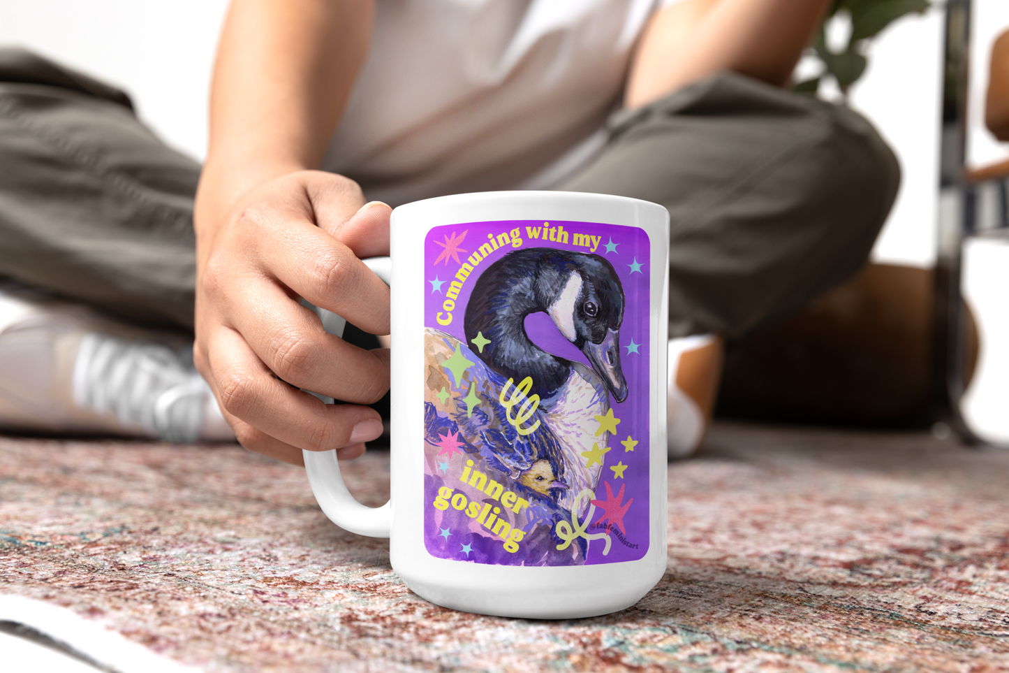 Communing with my inner gosling: mental health mug