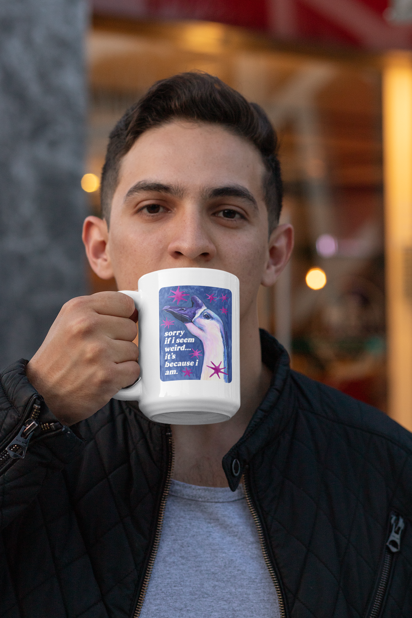 sorry if i seem weird... it's because i am: feminist mug