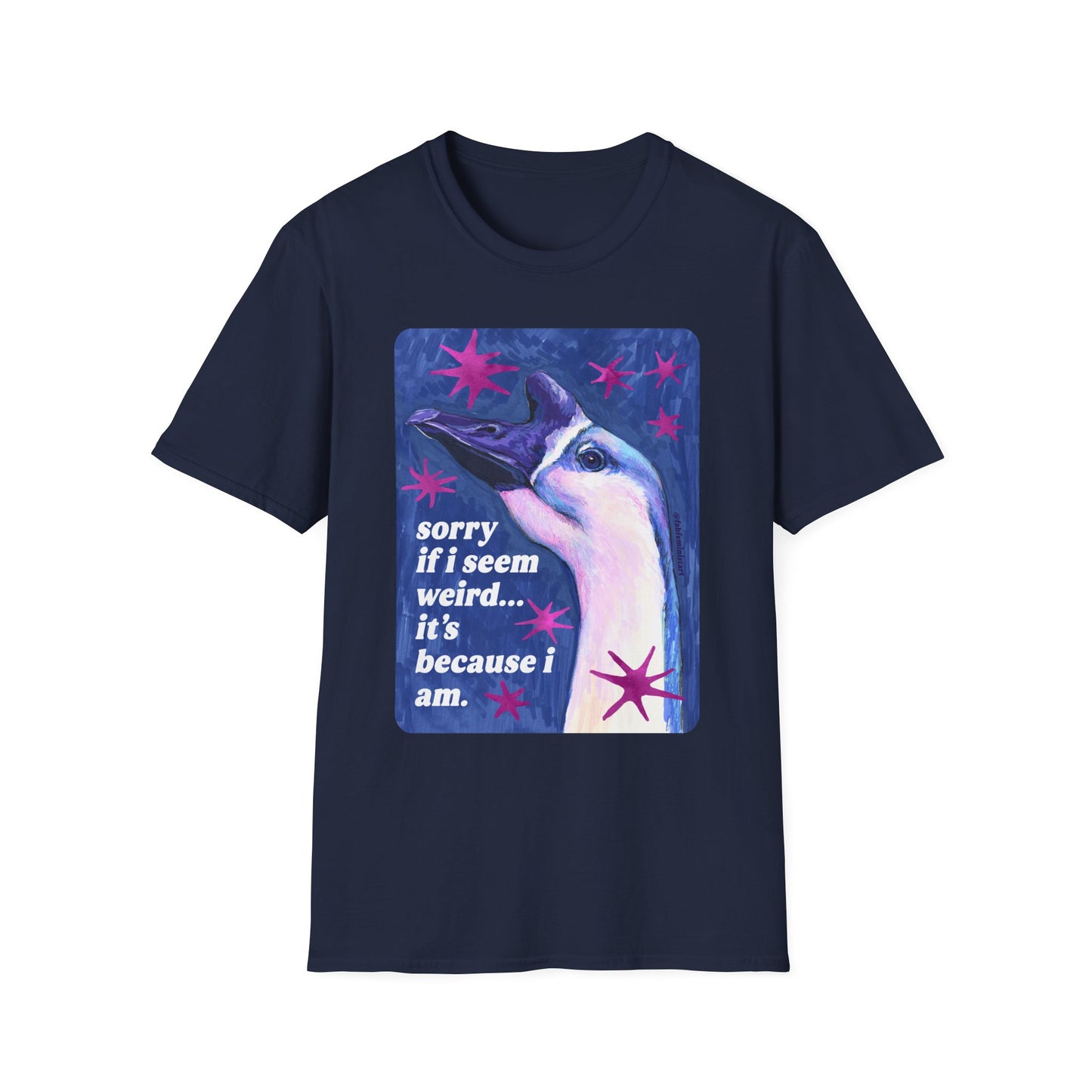 sorry if i seem weird... it's because i am: feminist shirt