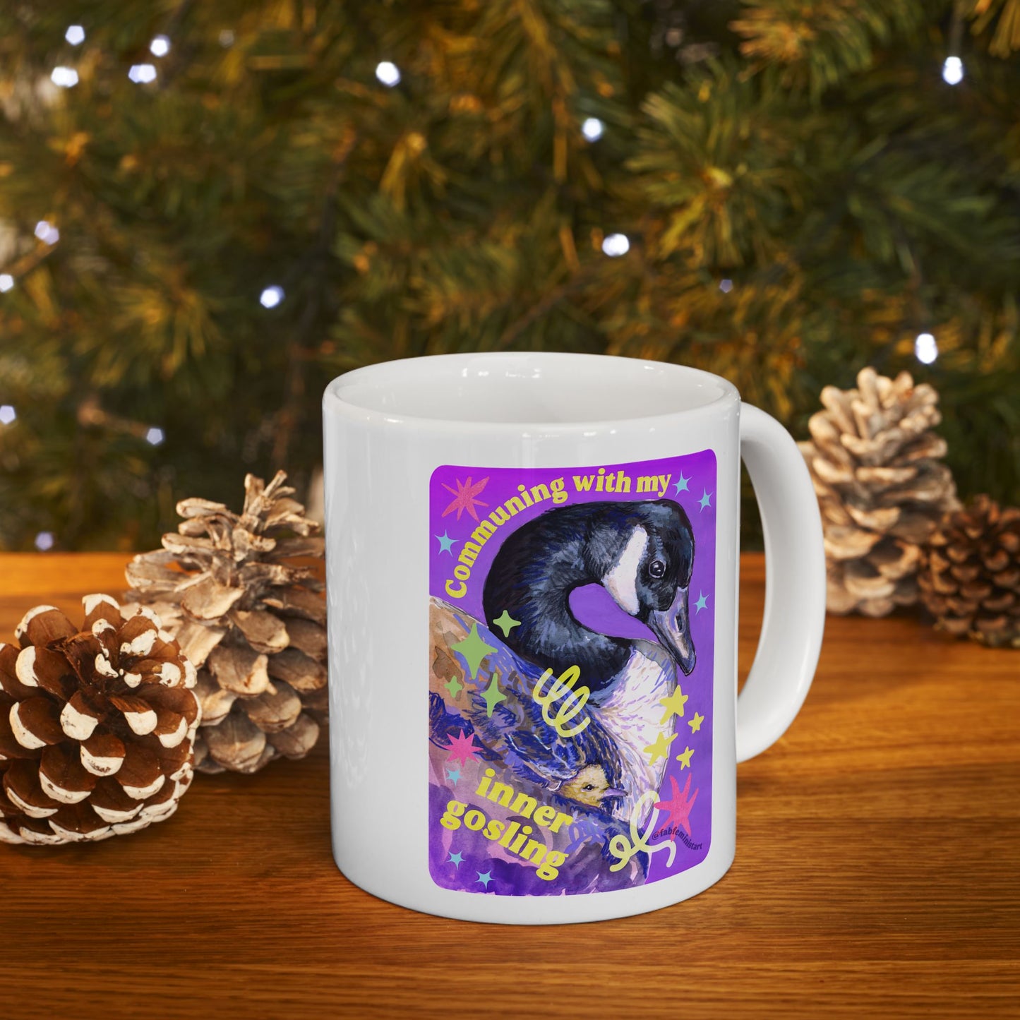 Communing with my inner gosling: mental health mug