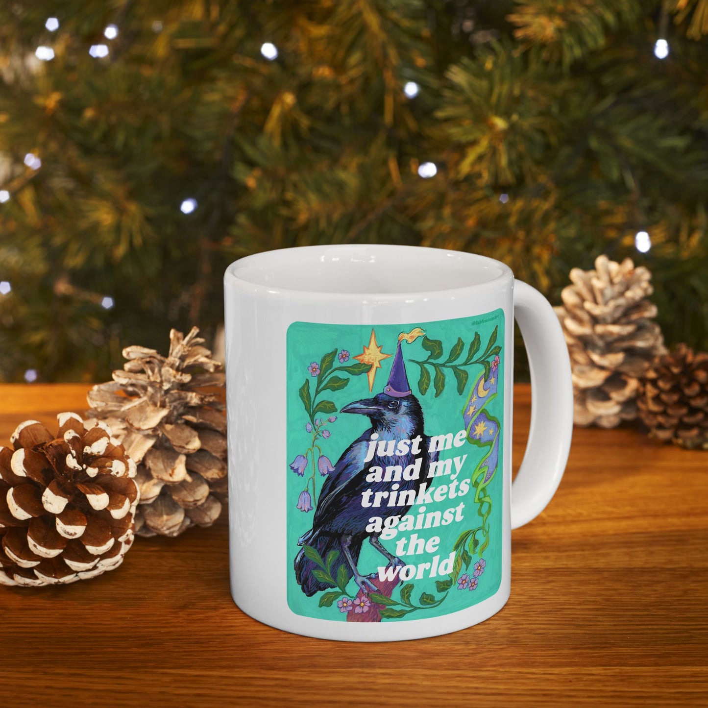just me and my trinkets against the world: feminist mug