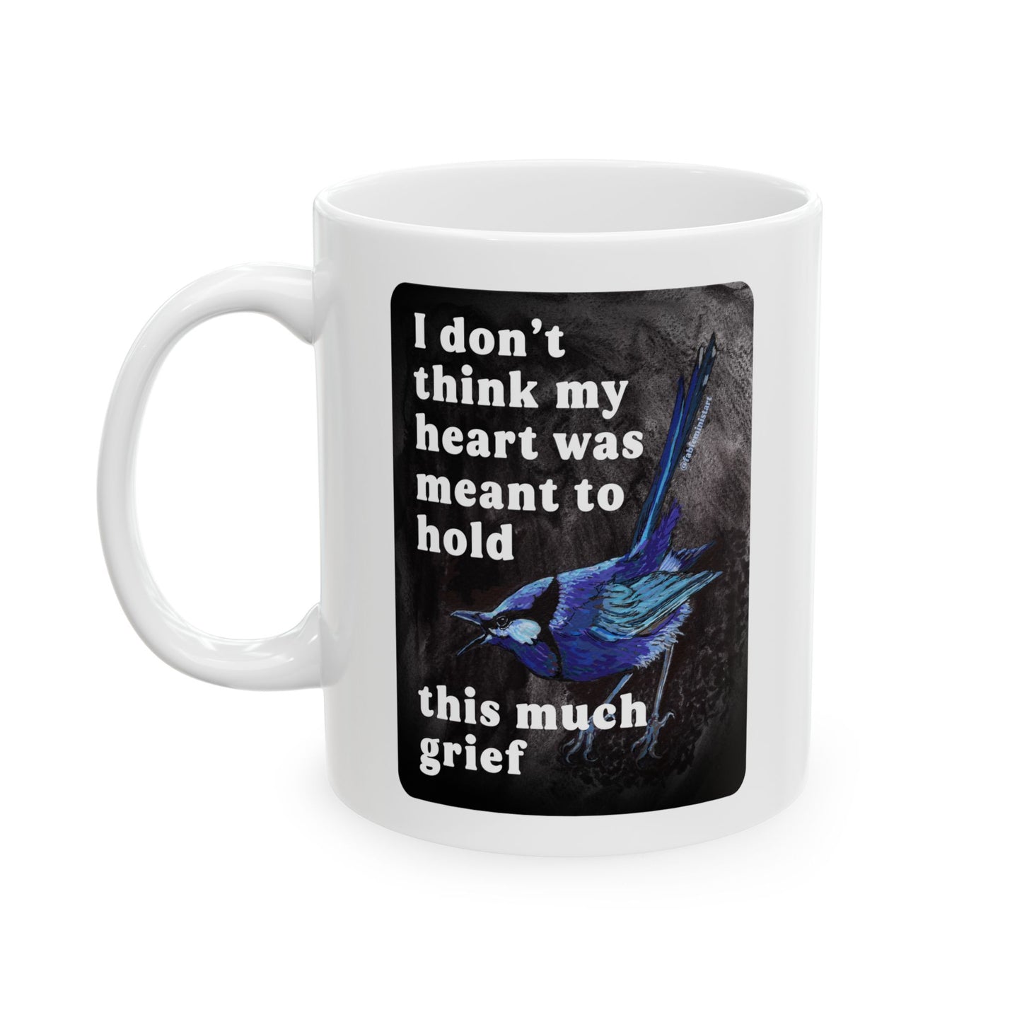 I don't think my heart was meant to hold this much grief: feminist mug