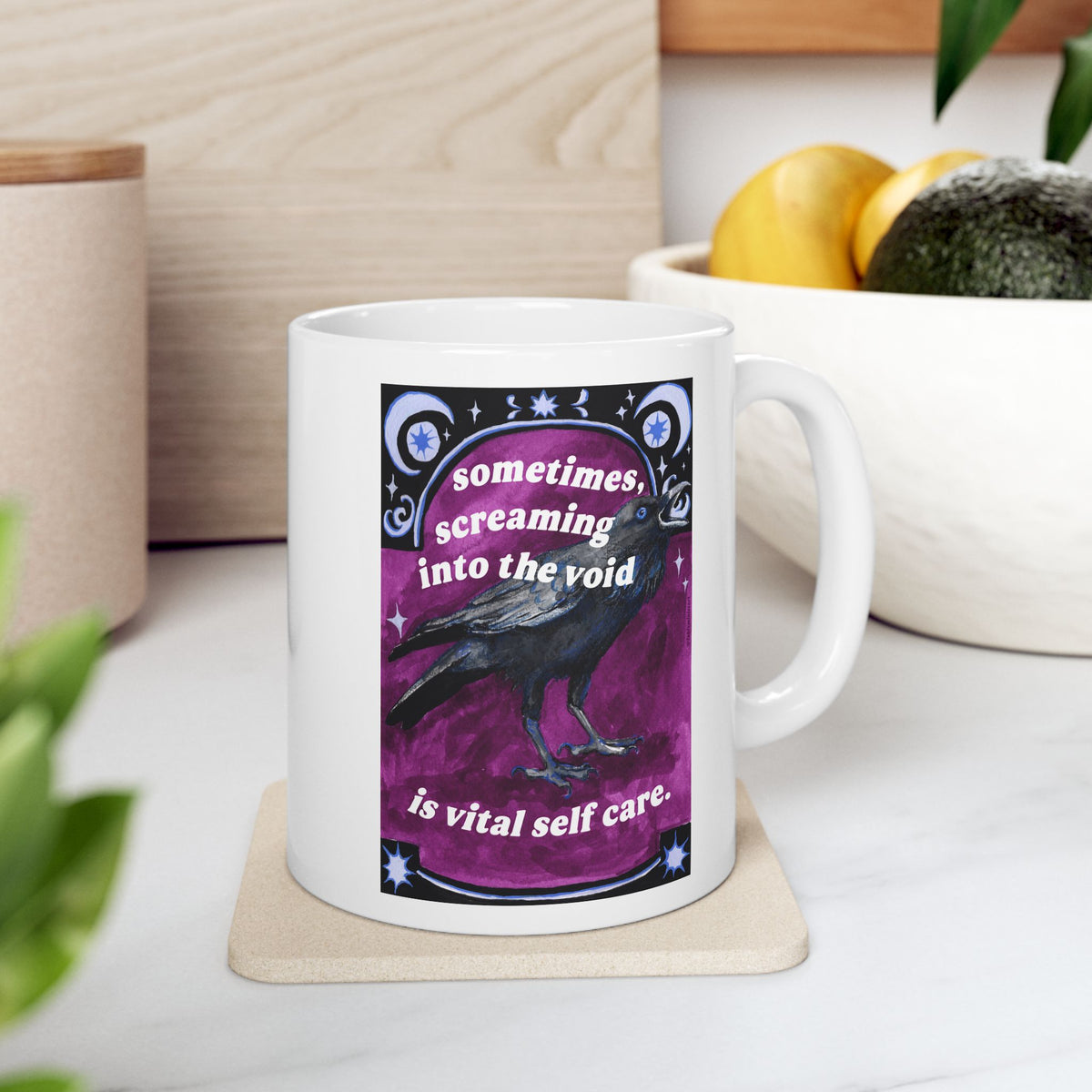 Sometimes Screaming Into The Void Is Vital Self Care: Feminist Mug