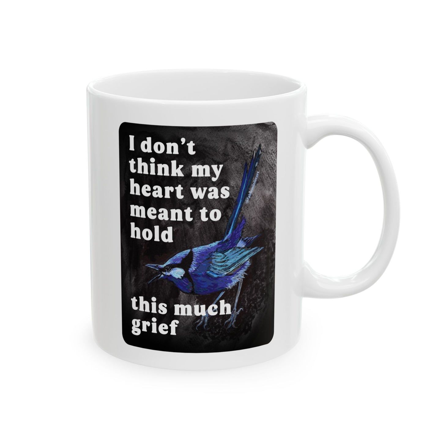 I don't think my heart was meant to hold this much grief: feminist mug
