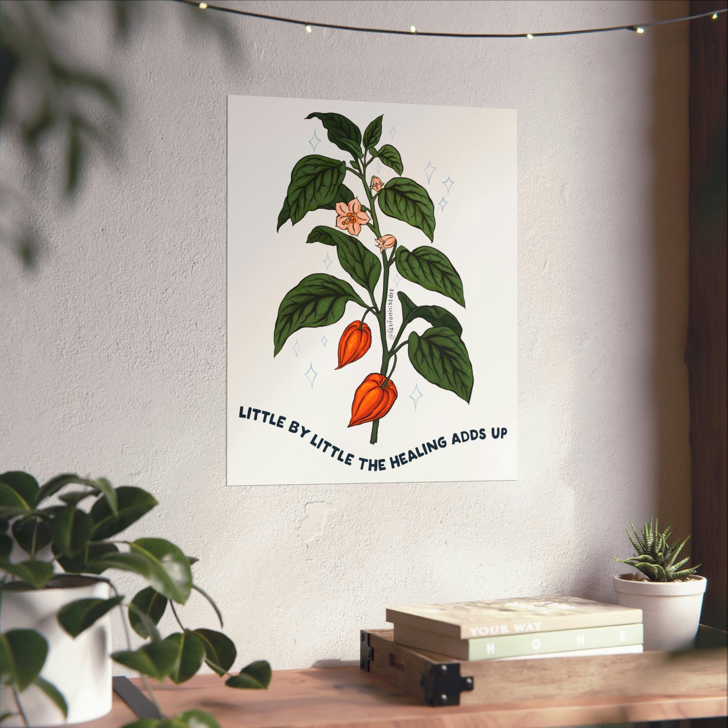 Little By Little The Healing Adds Up: Mental Health Art Print